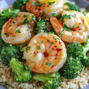 - 1 pound large shrimp, peeled and deveined - 2 cups broccoli florets - 4 tablespoons unsalted butter - 4 cloves garlic, minced - 1 teaspoon red pepper flakes (adjust to taste) - 1 tablespoon lemon juice - Salt and black pepper to taste - 2 tablespoons fresh parsley, chopped (for garnish) - 1 cup cooked quinoa or rice (optional, for serving) When measuring the ingredients, use a kitchen scale for the shrimp. A pound is about 16-20 large shrimp. For the broccoli, use a measuring cup to get two cups of florets. The butter should be measured in tablespoons. Fresh garlic is best, so chop four cloves finely. The red pepper flakes can be adjusted based on your spice level. Use a tablespoon for the lemon juice to add brightness. Season with salt and black pepper to taste. For garnish, chop two tablespoons of parsley. If you want to serve it with grains, one cup of cooked quinoa or rice works well. You can add other veggies too. Bell peppers, snap peas, or carrots can mix well. If you like a richer sauce, try adding a splash of white wine while cooking. For a creamier texture, consider adding a splash of heavy cream or coconut milk. You can also try different herbs like basil or cilantro for a fresh twist. These changes can make the dish feel new and exciting. Start by gathering your ingredients. You need: - 1 pound large shrimp, peeled and deveined - 2 cups broccoli florets - 4 tablespoons unsalted butter - 4 cloves garlic, minced - 1 teaspoon red pepper flakes - 1 tablespoon lemon juice - Salt and black pepper to taste - 2 tablespoons fresh parsley, chopped - 1 cup cooked quinoa or rice (optional) Next, blanch the broccoli. Boil water in a pot and add salt. Place the broccoli in the water for 2-3 minutes. The broccoli should look bright green and be tender but still crisp. Drain it and set it aside. This step helps keep the broccoli vibrant. Now, heat a large skillet over medium heat. Add 2 tablespoons of butter. Once it melts, add minced garlic and red pepper flakes. Sauté for about one minute. You want the garlic to smell nice but not brown. Then, add the shrimp. Spread them in a single layer. Cook for 2-3 minutes on each side. The shrimp should turn pink and opaque. This shows they are done. Season with salt and black pepper to your taste. After the shrimp are cooked, stir in the blanched broccoli. Add the remaining 2 tablespoons of butter and lemon juice. Toss everything gently until the butter melts and coats the shrimp and broccoli well. Make sure not to overcrowd the skillet. This helps the shrimp cook evenly. If you have a lot of shrimp, cook them in batches. Use fresh ingredients for the best flavor. Fresh garlic and shrimp will make a big difference. Don't skip the lemon juice. It brightens the dish and balances the flavors. If you want some heat, adjust the red pepper flakes to your liking. You can add more if you enjoy spicy food. For a nice finish, sprinkle the chopped parsley on top before serving. This adds color and freshness. For the full recipe, you can check the earlier section in this article. To make your garlic butter shrimp and broccoli pop, use fresh ingredients. Fresh garlic gives a strong taste. You can also add lemon zest for extra brightness. Want a kick? Try more red pepper flakes. A splash of soy sauce can deepen the flavor too. Cook shrimp fast to keep them juicy. Heat your skillet on medium. Add butter and let it melt. Then, toss in the garlic. When the garlic smells good, add the shrimp. Cook them just until pink. Overcooking makes shrimp rubbery. Flip them once for even cooking. Serve your dish over cooked quinoa or rice. This adds a nice base. You can also garnish with fresh parsley. It makes the dish look great. For a complete meal, pair it with a simple salad. Enjoy your meal with a slice of crusty bread to soak up the sauce. For the full recipe, check out the detailed steps provided. {{image_2}} You can change the veggies in this dish. Try snap peas, bell peppers, or asparagus. These options add color and crunch. You can also use spinach for a softer texture. The key is to pick veggies you enjoy. They all work well with the garlic butter sauce. If you like heat, add more red pepper flakes. For less spice, use just a pinch. You can also replace red pepper flakes with mild paprika. This keeps the flavor but reduces heat. Taste as you cook to find the right balance. You can switch up the sauce for a new taste. Soy sauce or teriyaki sauce gives it an Asian flair. Adding a splash of white wine can enhance the flavor too. For creaminess, mix in some heavy cream or sour cream. These changes keep the dish exciting and fun. For the full recipe, check the earlier section. Store your Garlic Butter Shrimp and Broccoli in an airtight container. This helps keep the dish fresh. It can stay in the fridge for up to three days. Before you eat it again, check for any signs of spoilage. If it smells off or looks strange, toss it out. You can freeze Garlic Butter Shrimp and Broccoli, but it's best to do it right after cooking. Place it in a freezer-safe container or bag. Make sure to remove as much air as possible. This dish can last in the freezer for about one month. When ready to eat, thaw in the fridge overnight before reheating. To reheat, use a skillet over medium heat. Add a splash of water or broth to prevent drying out. Stir gently until heated through. You can also use a microwave. Heat in short bursts, stirring between intervals. This helps ensure even heating without overcooking the shrimp. Enjoy your flavorful delight from the Full Recipe! Garlic Butter Shrimp and Broccoli lasts up to three days in the fridge. Store it in an airtight container. This keeps it fresh and tasty. If you notice any off smell or color, it’s best to discard it. Yes, you can make this dish ahead of time. Cook the shrimp and broccoli, then cool them. Store them in the fridge. When ready to eat, reheat in a pan or microwave until warm. This makes meal prep easy and fun! You can serve this dish with several sides. Here are some great options: - Cooked quinoa - Steamed rice - Garlic bread - A fresh salad These sides add variety and make a complete meal. Yes, this dish is healthy. Shrimp is high in protein and low in calories. Broccoli adds vitamins, minerals, and fiber. Use less butter to reduce calories. This way, you can enjoy a tasty meal without guilt. Absolutely! Frozen shrimp works well. Just thaw them before cooking. You can do this overnight in the fridge or quickly in cold water. This saves time and makes cooking easier. You can try many variations for this dish. Swap broccoli for other veggies like: - Asparagus - Bell peppers - Snap peas This adds new flavors and colors. You can also adjust the spice level by adding more or less red pepper flakes. Yes, cheese can add a creamy touch. Sprinkle some parmesan cheese on top before serving. It melts beautifully and adds flavor. Just remember, cheese adds extra calories. Enjoy in moderation! The best way is to reheat in a skillet. This keeps the shrimp tender and broccoli crisp. Heat over medium-low heat until warm. Stir gently to avoid overcooking. You can also use a microwave, but be careful not to overcook it. For the complete recipe, check the Full Recipe. This blog post outlines all you need for Garlic Butter Shrimp and Broccoli. We covered key ingredients, measurement guidelines, and optional items to enhance your dish. The step-by-step instructions ensure you prepare and cook with confidence. I shared tips to boost flavor and serving ideas that impress. Remember to store any leftovers properly to keep them fresh. With the right techniques and variations, you can customize this dish to your taste. Enjoy your cooking adventure!