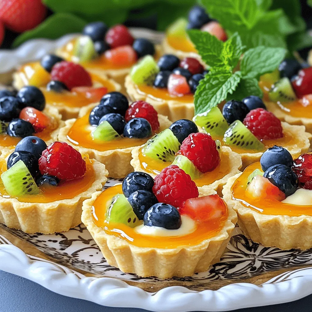 Mini Fruit Tarts with Cream Cheese Filling Delight