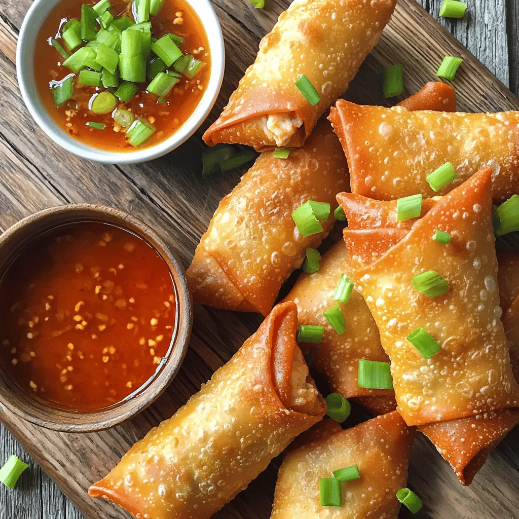 Easy Crab Rangoon Egg Rolls Simple and Tasty Snack