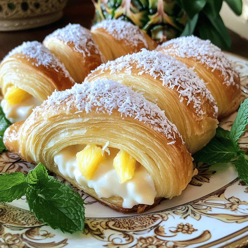 - 1 can (8 oz) refrigerated crescent roll dough - 8 oz cream cheese, softened - 1/4 cup granulated sugar - 1 teaspoon vanilla extract - 1 tablespoon lemon juice - 1/2 cup powdered sugar - 1/4 teaspoon salt - 1 tablespoon melted butter These main ingredients create a creamy, sweet filling. The crescent roll dough gives a nice, flaky texture. The cream cheese and sugar blend well, making a rich filling. - 1/2 cup pineapple tidbits, drained - 1 tablespoon shredded coconut (for garnish) Pineapple adds a tropical twist. It brightens the flavor and adds fun. Shredded coconut on top gives a nice look and extra flavor. - Low-fat cream cheese options: You can use low-fat cream cheese. It cuts some calories but still tastes great. - Vegan alternatives for the dough: Use vegan crescent roll dough for a dairy-free option. This keeps the treat friendly for all diets. Using these ingredients, you can craft a delightful King’s Hawaiian Cheesecake Danish. Check out the Full Recipe for more detailed steps! 1. Preheat your oven to 375°F (190°C). Line a baking sheet with parchment paper. 2. Unroll the crescent roll dough onto a lightly floured surface. Pinch the seams together. 3. Use a rolling pin to gently roll the dough. This makes it smooth and slightly longer. 4. Cut the dough into equal rectangles. You should get about 6 to 8 pieces. 1. In a medium bowl, mix the cream cheese, granulated sugar, vanilla extract, lemon juice, and salt. Blend until smooth. 2. If you like pineapple, add a few tidbits into the cream cheese mixture. This adds a nice twist. 1. Spoon the cream cheese mixture onto the center of each rectangle. 2. Fold the dough edges over the filling. Make sure to leave the center exposed. 3. Brush the tops with melted butter. This gives a nice golden finish. 4. Bake for 12-15 minutes until the pastries are golden brown. 5. Let them cool slightly. Dust with powdered sugar and garnish with shredded coconut before serving. For the Full Recipe, check the detailed instructions to make your Danish perfect. To make your Danish easy to work with, chill the dough before you unroll it. It should be cold but not frozen. This makes it less sticky and easier to shape. Make sure you pinch the seams well. This keeps the filling from leaking out. For a smooth cream cheese mixture, let the cream cheese sit out for about 30 minutes. It should be soft. Mix it well with sugar, lemon juice, and vanilla until it is creamy. Use a hand mixer if you have one. This helps avoid lumps. Present your Danish on a nice plate. A decorative plate makes it look fancy. Dust the top with powdered sugar for a sweet touch. You can add fresh mint leaves for color. If you want extra flavor, drizzle honey or chocolate sauce on top. Pair your Danish with coffee or tea. A glass of fresh juice also works well. This can make for a delightful breakfast or snack. One common mistake is overfilling the pastry. If you add too much filling, it spills out while baking. Stick to a tablespoon of filling per Danish. Another mistake is not baking the Danish long enough. Watch for a golden color on top. If they are pale, they may be raw inside. Overbaking can also happen, making them hard. Keep an eye on them as they bake. {{image_2}} You can make the King's Hawaiian Cheesecake Danish even more fun by adding fruits. Berries, like strawberries or blueberries, add a fresh burst. Peaches bring a sweet, juicy twist. You can mix and match to find your favorite. Spices can also change the flavor. A hint of nutmeg warms things up. Cinnamon adds a cozy feel. These spices work well with the cream cheese filling. You can really create your own version! If you need gluten-free options, choose gluten-free crescent dough. Many brands offer this. It tastes great and keeps the same texture. You won’t miss the regular dough at all. For sugar-free options, use sugar substitutes in the filling. Stevia or erythritol works well. They keep the sweet flavor without the extra sugar. You can turn these delightful Danishes into breakfast bites. Cut them smaller for easy eating. They’re perfect for brunch with friends or family. If you have leftovers, don’t worry. You can transform them into a dessert. Just warm them up and drizzle a bit of chocolate sauce on top. They'll taste just as good the next day! For the full recipe, be sure to check out the complete list of ingredients and instructions. To keep your King's Hawaiian Cheesecake Danish fresh, store it properly. Place the Danish in an airtight container. This will help retain moisture and flavor. Store it in the fridge for up to three days. If you need to keep them longer, freezing is a great option. Wrap each Danish tightly in plastic wrap and then place them in a freezer bag. This method prevents freezer burn and keeps them tasty. They can last in the freezer for about three months. When it’s time to enjoy your Danish again, reheating needs care. The best method is to use an oven. Preheat the oven to 350°F (175°C). Place the Danish on a baking sheet and cover with foil. Heat them for about 10 minutes. This helps the pastry stay soft and warm. Avoid using the microwave, as it can make the pastry soggy. The shelf life of your Danish depends on storage. In the fridge, they last around three days. If you freeze them, they stay fresh for three months. After that, they may lose flavor and texture. Always check for any signs of spoilage before eating. Enjoy your delightful treat without worry! A King's Hawaiian Cheesecake Danish is a sweet pastry. It combines soft dough with a rich cream cheese filling. The dough is light and flaky, making it a delight to eat. Many enjoy this treat for breakfast or dessert. The flavors of cream cheese, vanilla, and lemon blend perfectly. You can even add pineapple for extra sweetness. Yes, you can prepare the Danish in advance. Make the cream cheese filling and store it in the fridge. You can also roll out the dough ahead of time. Just keep it wrapped to avoid drying out. When you're ready, fill the dough and bake. This way, you will save time on busy mornings. You can find the Danish in many grocery stores. Look for it in the bakery section. Some stores may sell them frozen. You can also check online for local bakeries. If you're lucky, you might find them at specialty shops. For the full recipe, check online cooking sites or blogs. Many share step-by-step guides. You can find tips and tricks to help you bake. This makes it easy to recreate the King's Hawaiian Cheesecake Danish at home. This blog post covered everything you need to make a delicious King’s Hawaiian Cheesecake Danish. We discussed key ingredients, preparation steps, and tips to perfect your dish. Remember, using fresh fruits or spices can add unique flavors. Storage guidelines ensure your danish stays fresh, while reheat tips keep it tasty. With these insights, you can impress anyone with your baking skills. Enjoy making this delightful treat and feel free to customize it to your taste! Happy baking!