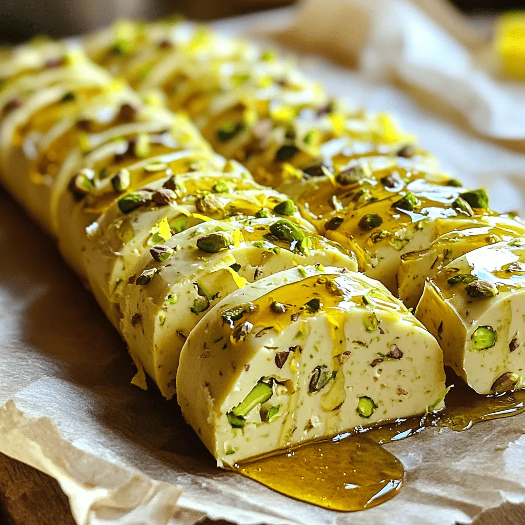 Here are the ingredients you need to make pistachio compound butter. - 1 cup unsalted butter, softened - 1/2 cup shelled pistachios, finely chopped - 2 tablespoons honey - 1 teaspoon vanilla extract - 1/4 teaspoon sea salt - Zest of 1 lemon (optional for brightness) This simple list turns into a rich treat. You need unsalted butter for the best flavor. Softened butter mixes well and helps create a smooth texture. Shelled pistachios add a nice crunch and nutty taste. Honey gives a hint of sweetness, while vanilla boosts the flavor. Don't skip the sea salt; it brings all the tastes together. The lemon zest is optional but adds a bright zing. You can find the full recipe for pistachio delight compound butter in this section. Each ingredient plays an important role. Together, they create a unique spread that enhances many dishes. Start with one cup of softened butter. Place it in a medium bowl. Use a fork or spatula to cream the butter until it is smooth and fluffy. This step is key for making the butter easy to mix. You want it to be light and airy. Next, take half a cup of finely chopped pistachios. Sprinkle them into the bowl with the creamed butter. Mix them in well to ensure even distribution. You want every bite to have that nutty flavor. The pistachios add a nice crunch and taste. Now, pour in two tablespoons of honey, one teaspoon of vanilla extract, and a quarter teaspoon of sea salt. Stir the mixture until all the flavors blend together. If you choose, fold in the zest of one lemon for extra brightness. This adds a fresh twist to your butter. Once mixed, transfer the butter onto a sheet of parchment paper. Roll it into a log shape, twisting the ends to seal it tight. Refrigerate for at least two hours, or freeze for longer storage. When ready, slice the butter into rounds. Enjoy it on bread, vegetables, or in your favorite dishes. You can find the full recipe for more details! To get the right texture, start with room-temperature butter. Soft butter mixes better. Use a fork or spatula to cream it well. Aim for a smooth and fluffy mix. If the butter feels too hard, let it sit out longer. You want it to blend easily with the other ingredients. If you want a pop of flavor, consider adding lemon zest. It gives a bright note. You can also explore sweetness with spices. A touch of cinnamon or cardamom can add warmth. For a savory twist, try fresh herbs like rosemary or thyme. Each adds a unique flair to your pistachio delight. You don't need fancy tools for this recipe. A medium mixing bowl works well. A fork or spatula helps mix your ingredients. You’ll also need parchment paper to shape the butter. A knife will help you slice it once it’s set. Keep it simple and enjoy the process! {{image_2}} You can get creative with pistachio compound butter. Try different flavors to suit your taste. Here are some great ideas. To make your butter sweet, add spices like cinnamon or cardamom. A dash of cinnamon brings warmth. Cardamom adds a floral note. Mix one teaspoon of your chosen spice into the butter before chilling. This twist adds depth and a unique flavor. For a savory twist, infuse your butter with herbs like rosemary or thyme. These herbs bring an earthy taste. Just chop two teaspoons of fresh herbs and mix them in. This pairs well with meats or vegetables. It’s a great way to elevate simple dishes. You can also try mixing in chocolate or other nuts. Chopped dark chocolate gives a rich taste. Or, blend different nuts for a crunchy texture. A mix of almonds and pistachios can surprise your palate. Just remember to keep the total nut amount the same as in the full recipe. This will keep the butter’s texture just right. Use these variations to make your pistachio compound butter a hit! Once you make pistachio compound butter, store it in the fridge. Wrap it tightly in parchment paper or plastic wrap. This keeps it fresh for about one week. If you use a container, choose one with a tight lid. This prevents odors from other foods in the fridge from mixing in. For longer storage, freeze the compound butter. Cut it into smaller pieces or keep it in the log shape. Wrap it well in plastic wrap, then place it in a freezer bag. This way, it can last for up to three months. When you're ready to use it, just thaw it in the fridge overnight. To keep your compound butter fresh, avoid leaving it out too long. Always seal it tight after using. You can also label the container with the date. This helps you track its freshness. If you notice any change in color or smell, it’s best to toss it out. Enjoy your pistachio delight compound butter, knowing you stored it right! You can use salted butter if you like. Just remember, it will change the taste. The saltiness may overpower the sweet notes. If you want a balanced flavor, stick with unsalted butter. This way, you control the salt level in your recipe. Homemade pistachio compound butter lasts about two weeks in the fridge. If you freeze it, it can last for up to six months. Just make sure to wrap it tightly to prevent freezer burn. Always check for any off smells or changes in color before use. Pistachio compound butter is very versatile. It tastes great on warm bread or rolls. You can also use it on pancakes or waffles for breakfast. Try it on grilled meats or veggies for dinner. It even adds flavor to popcorn for a tasty snack. Explore different uses to find your favorite! This article covered how to make tasty pistachio compound butter. We discussed the key ingredients, including the soft butter and chopped nuts. You learned the step-by-step method for making it easy to follow. Don’t forget about the tips for the right texture and flavor. You can also explore variations, storage tips, and answers to common questions. Making compound butter is fun and simple. Enjoy trying new flavors and sharing your creations!
