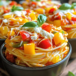 The Savory Slow Cooker Spaghetti Casserole is a hearty dish. It mixes pasta, meat, sauce, and cheese. You can enjoy it any night of the week. This dish is simple to make and even easier to love. Here’s what you need for this recipe: - 12 ounces spaghetti, uncooked - 1 pound ground beef or turkey - 1 onion, finely diced - 2 cloves garlic, minced - 1 bell pepper (any color), diced - 24 ounces marinara sauce - 1 can (15 ounces) diced tomatoes (with juices) - 2 cups shredded mozzarella cheese - 1 cup ricotta cheese - 1 teaspoon dried Italian herbs (oregano, basil, thyme) - Salt and pepper to taste - Fresh basil for garnish (optional) Feel free to customize your casserole. You can add: - Sliced mushrooms for extra flavor - Spinach for a healthy boost - Zucchini for added texture - Red pepper flakes for some heat Experiment and find what you love! Start by heating a skillet over medium heat. Add the ground beef or turkey to the pan. Cook it until it turns brown. This should take about 5 to 7 minutes. As the meat cooks, add in the finely diced onion, minced garlic, and diced bell pepper. Stir these together, letting the flavors mix. Once the meat is no longer pink and the veggies are soft, drain any extra fat from the pan. In a large bowl, combine the cooked meat mixture with the marinara sauce. Next, add the canned diced tomatoes along with their juices. Toss in the dried Italian herbs, salt, and pepper. Use a spoon to mix everything well. This step is key. It helps blend all the tastes together, making the dish more flavorful. Now it’s time to build the layers in your slow cooker. Start with a layer of uncooked spaghetti at the bottom. Pour half of the meat sauce mixture over the spaghetti. Then, dollop half of the ricotta cheese on top. Repeat these layers with the remaining spaghetti and meat sauce. Finish by adding the leftover ricotta cheese on top. This layering keeps the flavors moving throughout the dish. Cover the slow cooker and set it to low. Cook for 4 to 5 hours. Check the spaghetti around the 4-hour mark. It should be tender and full of flavor. About 30 minutes before it is done, sprinkle shredded mozzarella cheese on top. Cover the slow cooker again to let the cheese melt and bubble. After it’s ready, carefully scoop servings from the slow cooker and enjoy! To get the best texture for your casserole, cook it on low heat. This method gives the spaghetti time to soak up the sauce. Keep an eye on the cooking time. If you cook it too long, the pasta might become mushy. To avoid this, check the spaghetti for doneness around the 4-hour mark. It should be tender but still hold its shape. Adding cheese is one of my favorite parts! About 30 minutes before serving, sprinkle mozzarella cheese on top. Cover the slow cooker to trap the heat. This action helps the cheese melt evenly. If you want a crispy top, you can briefly broil it in your oven. Just watch it closely to prevent burning. Serve the casserole hot in deep bowls. This makes it easy to scoop and enjoy. For a pop of color, garnish each bowl with fresh basil leaves. The bright green makes the dish look stunning. You can also add a sprinkle of grated Parmesan cheese on top. This extra touch adds flavor and makes it even more inviting. For a complete meal, pair it with a simple salad or garlic bread. You can find the full recipe above to guide you through each step. {{image_2}} If you want a vegetarian dish, swap the meat for veggies. Use mushrooms, zucchini, or spinach. These veggies add great flavor and nutrition. You can also add beans for protein. Black beans or chickpeas work well. This makes the dish hearty without meat. You’ll still get a rich taste with marinara sauce. You can switch the protein in this casserole for variety. Ground turkey or chicken are great substitutes. If you prefer a richer flavor, try Italian sausage. Just make sure to cook it first. For a fun twist, use shredded rotisserie chicken. Each option gives a unique taste. Experiment with what you enjoy most! Adjust the flavor to suit your taste. Add a pinch of red pepper flakes for heat. If you like it tangy, mix in some balsamic vinegar. Fresh herbs can brighten the dish. Try adding parsley or thyme to enhance the flavor. You can also play with cheese. Parmesan or feta can add a nice touch. My favorite way to do this is by using a mix of cheeses. It makes every bite a new delight. For the detailed recipe and ingredient list, check the Full Recipe. After you finish your Savory Slow Cooker Spaghetti Casserole, let it cool. Store it in an airtight container. It stays fresh in the fridge for up to three days. Make sure to label the container with the date. This helps you keep track of how long it has been there. If you want to save some for later, freezing is a great option. Place the cooled casserole in a freezer-safe container. You can also use a heavy-duty freezer bag. It will last for up to three months in the freezer. Remember to remove as much air as possible before sealing. This prevents freezer burn and keeps the flavor intact. To reheat, you can use the oven or microwave. If using the oven, set it to 350°F (175°C). Cover the casserole with foil to keep it moist. Heat for about 30 minutes, or until warmed through. If you're in a hurry, the microwave works well too. Just heat in short bursts, stirring in between. Enjoy your casserole just like it was fresh! For the full recipe, check out the details above. You should cook spaghetti in a slow cooker for about 4 to 5 hours on low. This allows the pasta to soak up the sauce and flavors. If you prefer a firmer texture, check it at 4 hours. If you want it softer, let it cook longer. Yes, you can use whole wheat spaghetti. It adds a nutty flavor and more fiber. Keep in mind that whole wheat pasta may cook a bit faster than regular pasta. Check it a little earlier to avoid mushiness. To prevent mushy spaghetti, avoid overcooking it. Layer uncooked spaghetti at the bottom, and don’t stir it too much. The slow cooker will cook it gently in the sauce. You can also add more sauce if needed, as this keeps the texture just right. Yes, you can make this casserole ahead of time. Prepare it the night before and store it in the fridge. When ready to cook, just pop it in the slow cooker. This makes dinner easy and stress-free! For the full recipe, check out the main article. This blog post covered how to make an easy slow cooker casserole. We explored each ingredient, from meat to optional add-ins. Then, I shared step-by-step cooking methods and tips for perfect results. We also looked at variations for different diets and how to store leftovers. Think of this casserole as a canvas. You can customize it however you like. Enjoy trying new flavors and textures. Happy cooking!