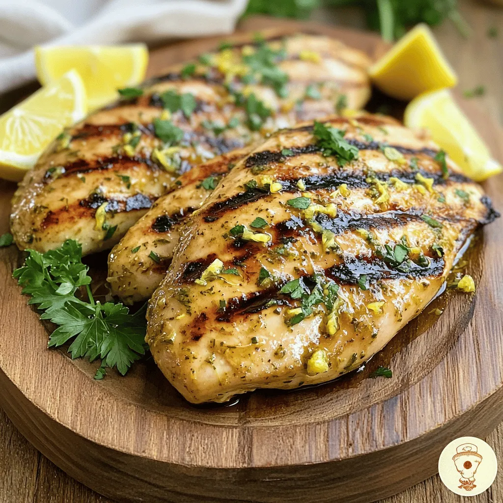 Zesty Lemon Garlic Grilled Chicken Tasty and Juicy Dish