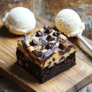 To make fudgy chewy brookies, you need simple ingredients. Here’s the list: - 1 cup all-purpose flour - 1/2 teaspoon baking powder - 1/4 teaspoon salt - 1/2 cup unsweetened cocoa powder - 1/2 cup granulated sugar - 1/2 cup brown sugar, packed - 1/2 cup unsalted butter, melted - 1 large egg - 1 teaspoon vanilla extract - 1 cup semi-sweet chocolate chips - 1 cup chocolate chip cookie dough (store-bought or homemade) These items create a rich brownie base and a chewy cookie topping. Quality matters in baking. Using fresh, high-quality ingredients makes a big difference. For example, fresh butter enhances flavor and texture. Good chocolate chips melt beautifully and add richness. When you use the best ingredients, your brookies will taste amazing. You can swap some ingredients if needed. Here are a few options: - For all-purpose flour, try oat flour or almond flour for a gluten-free option. - Instead of unsweetened cocoa powder, you can use Dutch-processed cocoa for a deeper flavor. - Use coconut oil or margarine instead of unsalted butter if you're dairy-free. - For a vegan option, replace the egg with a flax egg (1 tablespoon ground flaxseed + 2.5 tablespoons water). These substitutions allow you to enjoy brookies no matter your dietary needs. Start by preheating your oven to 350°F (175°C). This heat makes the brownies rise and bake well. Next, grab an 8x8 inch baking pan. Line it with parchment paper. Leave some paper hanging over the edges. This makes it easy to lift the brookies out later. In a bowl, mix together the dry ingredients first. Combine 1 cup of flour, 1/2 teaspoon of baking powder, 1/4 teaspoon of salt, and 1/2 cup of cocoa powder. Whisk them well until they blend nicely. In another bowl, mix the wet ingredients. Combine 1/2 cup of granulated sugar, 1/2 cup of brown sugar, and 1/2 cup of melted butter. Stir until the mix is smooth. Then, add 1 large egg and 1 teaspoon of vanilla extract. Beat this mixture well. Gradually stir the dry mix into the wet mix. Keep mixing until just combined. Finally, fold in 1 cup of semi-sweet chocolate chips. Pour the brownie batter into the lined pan. Spread it evenly across the bottom. Now, take 1 cup of cookie dough. Flatten it into small discs. Place these discs on top of the brownie layer. Cover as much of the surface as you can. Use a spatula to swirl the cookie dough gently into the brownie batter. This creates a beautiful marbled look. Now, place the pan in the oven and bake for 25-30 minutes. To check if they are done, stick a toothpick in the center. It should come out with moist crumbs, not wet batter. After baking, let the brookies cool in the pan for 10 minutes. Lift them out using the parchment paper and transfer them to a wire rack. Let them cool completely before cutting into squares. Enjoy your delicious fudgy chewy brookies! For the complete recipe, check out the Full Recipe. To get that fudgy texture, use less flour. Stick to the recipe's exact amounts. Make sure to mix the batter just until combined. Over-mixing can lead to a cake-like texture, which we don’t want. Also, avoid baking too long. Check the brookies around 25 minutes. The toothpick should come out with moist crumbs. This means they are perfectly fudgy! If your brookies turn out dry, it’s likely from overbaking. Always set a timer and check them early. If too crumbly, you might have added too much flour. Use a kitchen scale for accurate measurements. If they stick to the pan, ensure the parchment paper hangs over the edges. This makes it easy to lift them out after baking. For a lovely presentation, cut the brookies into neat squares. Serve them on a rustic wooden board for charm. A scoop of vanilla ice cream on the side elevates the dish. Dust with powdered sugar right before serving for a pretty finish. You can also drizzle some chocolate sauce over the top for extra indulgence. Follow the [Full Recipe] for all the details! {{image_2}} You can add nuts to your brookies for extra crunch. I love using walnuts or pecans. Just chop them into small pieces. Mix about 1/2 cup of nuts into the brownie batter. This gives your brookies a great texture. The nuts add a nice contrast to the soft brownie and cookie layers. Experimenting with extracts can create fun flavors. You can swap vanilla extract for almond or peppermint. A few drops of these extracts will change the taste. Try adding a dash of espresso powder for a coffee kick. This will deepen the chocolate flavor. Be careful not to add too much, as it can be strong. You can easily make brookies gluten-free or vegan. For gluten-free, replace all-purpose flour with a gluten-free blend. Make sure the blend has xanthan gum for best results. For a vegan option, substitute the egg with a flax egg. To make a flax egg, mix one tablespoon of ground flaxseed with three tablespoons of water. Let it sit for five minutes to thicken. You can also use vegan butter instead of regular butter. These swaps let everyone enjoy these tasty treats. For the full recipe, check the [Full Recipe] section. Store your leftover brookies in an airtight container. Keep them at room temperature for up to three days. If you want to keep them fresh longer, refrigerate them. Wrap each brookie in plastic wrap to keep them moist and tasty. Freezing brookies is a great way to save them for later. First, let the brookies cool completely. Then, wrap each one in plastic wrap. Place them in a freezer-safe bag or container. They can last up to three months in the freezer. When you want one, just thaw it at room temperature. To reheat your brookies, use the oven for best results. Preheat your oven to 350°F (175°C). Place the brookies on a baking sheet. Heat them for about 5-10 minutes. This will make them warm and gooey again. You can also use the microwave. Heat one brookie for about 10-15 seconds. This will make it soft but be careful not to overheat! Enjoy your brookies warm! Brookies are a blend of brownies and cookies. They have a rich brownie base topped with cookie dough. This dessert brings together two of the best treats into one. The result is fudgy, chewy, and incredibly delicious. You get the best of both worlds in every bite. Yes, you can use box brownie mix if you like. Just follow the instructions on the box for mixing. Then, add the cookie layer on top as directed in the Full Recipe. This shortcut saves time while still giving you tasty brookies. To check if your brookies are done, insert a toothpick in the center. If it comes out with moist crumbs, they are ready. If it comes out wet, give them a few more minutes. Keep an eye on them to avoid overbaking; you want them fudgy, not dry. You can skip the chocolate chips if you prefer. Use your favorite mix-ins instead, like nuts or dried fruit. You might also add white chocolate chips for a different flavor. Feel free to get creative and make a version you love. For best results, let the brookies cool completely before cutting. Use a sharp knife to cut them into squares. A gentle sawing motion works well to avoid squishing them. You can serve them warm or at room temperature with ice cream if you like! Fudgy chewy brookies mix two favorite treats perfectly. We discussed quality ingredients and substitutions that elevate flavor. I shared clear steps to ensure success, along with tips to avoid mistakes. You can also explore fun variations like nutty or gluten-free options. Storing and reheating brookies keeps them fresh. Enjoy experimenting and sharing these tasty treats. Making brookies is easy, fun, and rewarding! Keep baking and enjoy every bite.