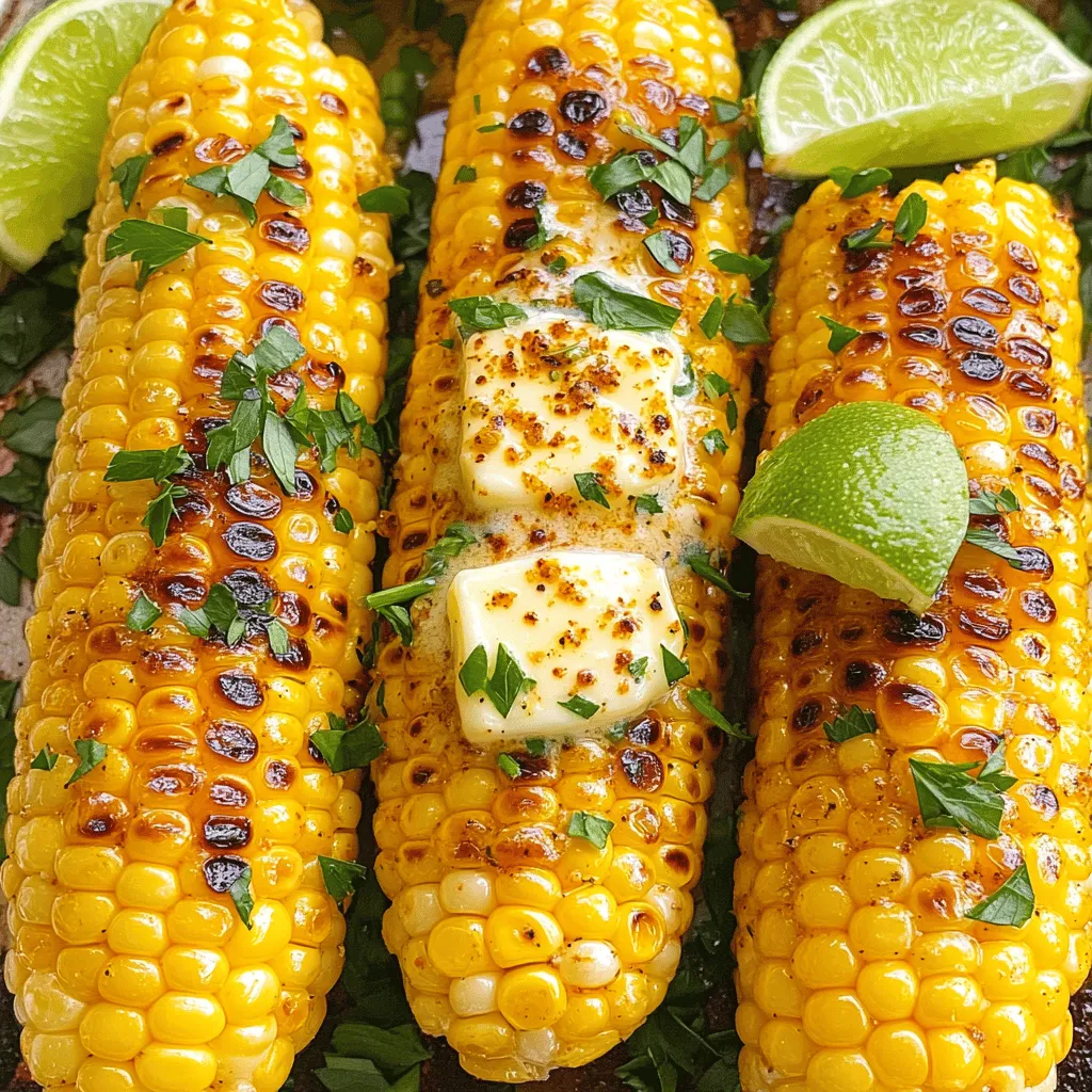 For Cajun Corn on the Cob, you need fresh corn. Select four ears of corn with bright green husks. The kernels should feel plump and firm. Fresh corn gives the best flavor and sweetness. Always husk the corn before cooking. This process removes the outer layer and silk. Next, you need Cajun seasoning. This mix adds a warm, spicy kick. You will need 2 tablespoons of Cajun seasoning for this recipe. If you love heat, you can add a bit more. The right blend of spices makes your corn pop with flavor. You can buy Cajun seasoning or make your own by mixing paprika, cayenne, garlic powder, and onion powder. Butter is key to a rich taste. You will need 1/4 cup of unsalted butter, melted. This butter helps the seasoning stick to the corn. You can also add 1 teaspoon of garlic powder for more flavor. For garnish, chop fresh parsley and sprinkle it on top. Lastly, a lime cut into wedges adds a zesty kick. Squeeze the lime over the corn before you take a bite. For the full recipe, follow the steps to create this tasty BBQ delight! First, you want to make sure your grill is ready. Preheat your grill to medium-high heat. This usually takes about 10 minutes. If you use a grill pan, heat it on the stove over medium heat. A hot grill gives the corn great marks and flavor. Next, let’s prepare the corn. Take four ears of fresh corn and husk them. Remove all the silk to ensure a clean bite. This step is important because silk can get stuck in your teeth. After husking, set the corn aside while you mix up your flavor. Now, it’s time to grill the corn. In a small bowl, combine 1/4 cup of melted unsalted butter, 2 tablespoons of Cajun seasoning, and 1 teaspoon of garlic powder. Mix well until it’s all blended. Brush this mixture generously over each ear of corn. Make sure to get it into every crevice for maximum flavor. Place the corn directly on the grill. Cook for about 10 to 15 minutes, turning occasionally. You want it tender with nice char marks. Once done, remove the corn and let it cool for a minute. Before serving, sprinkle fresh parsley on top for a pop of color. You can serve it with lime wedges for that extra zing. Check out the Full Recipe to enjoy this tasty BBQ delight right at home! When selecting corn, look for fresh ears with bright green husks. The kernels should feel full and firm. Avoid corn with brown or dry husks. Fresh corn gives the best flavor. Sweet corn works well for this recipe. To boost the taste, try adding more spices. You can mix in cayenne pepper for heat. A sprinkle of smoked paprika adds a nice touch too. Consider adding cheese on top for richness. For those beautiful grill marks, place the corn at a 45-degree angle on the grill. Turn every few minutes to get even marks. You want a nice char without burning the corn. The grill will enhance the sweet flavor, making it even better. Try these tips for the best Cajun corn on the cob. For the full recipe, check out the earlier section. {{image_2}} You can kick up the heat in your Cajun corn. Add more Cajun seasoning to the butter mix. For a fiery touch, include diced jalapeños or hot sauce. This gives your corn a nice kick. You’ll love the extra flavor and spice. If you want a veggie twist, skip the butter. Use olive oil instead. You can also try vegan butter for a creamy touch. Toss in some fresh herbs like cilantro or basil. This adds freshness and a burst of flavor. You can enjoy Cajun corn without any animal products! For a fun twist, stuff your corn with cheese. After husking, slice off the top of the corn. Remove some of the kernels and fill it with cheese. Then, grill the corn as usual. The cheese melts and makes each bite cheesy and delicious. This variation is perfect for cheese lovers! For all these variations, refer to the Full Recipe for the main steps to follow. Enjoy experimenting! After you enjoy your Cajun corn on the cob, you may have some left. To store it, let the corn cool down. Wrap each ear in plastic wrap or foil. Place the wrapped corn in an airtight container. This keeps it fresh for up to three days in the fridge. To enjoy your leftovers, you can reheat them easily. You can use a grill, oven, or microwave. For the grill, heat it to medium. Grill the corn for about 5 minutes, turning it often. If using an oven, wrap the corn in foil and heat at 350°F for 10-15 minutes. In the microwave, place the corn on a plate, cover it with a damp paper towel, and heat for 1-2 minutes. If you want to save your Cajun corn for later, freezing is a great option. Husk the corn and cut it off the cob if you prefer. Place the corn in freezer bags. Try to remove as much air as possible. Label the bags and store them in the freezer. You can keep it for up to six months. When you're ready to eat it, thaw the corn in the fridge overnight before reheating. This method keeps the flavor intact. You can find the full recipe here. Cajun Corn On The Cob is a tasty BBQ dish. It features grilled corn coated in a mix of butter and Cajun seasoning. The spices give it a bold flavor. This dish is perfect for summer cookouts and family gatherings. You can enjoy it as a side or a main treat. The sweet corn pairs well with spicy seasoning, making it a delightful choice. You can prepare Cajun Corn On The Cob ahead of time. Husk the corn and mix the butter and spices. Store them separately in the fridge. When it's time to cook, brush the butter mix on the corn and grill it. This way, you save time and still enjoy fresh, hot corn. To make Cajun Corn On The Cob less spicy, adjust the seasoning. Use less Cajun seasoning or try a mild version. You can also add more butter to balance the heat. Another option is to sprinkle some cheese on top after grilling. This will cool down the spice and add creaminess. Enjoy your customized corn! This blog post covered making delicious Cajun corn on the cob. We explored key ingredients like fresh corn and Cajun seasoning. You learned step-by-step instructions for grilling and tips for perfecting flavors and marks. We also shared tasty variations and storage info. In closing, Cajun corn is fun and easy to make. With simple steps, you can impress anyone at your next cookout. Enjoy experimenting with different flavors and find your favorite!