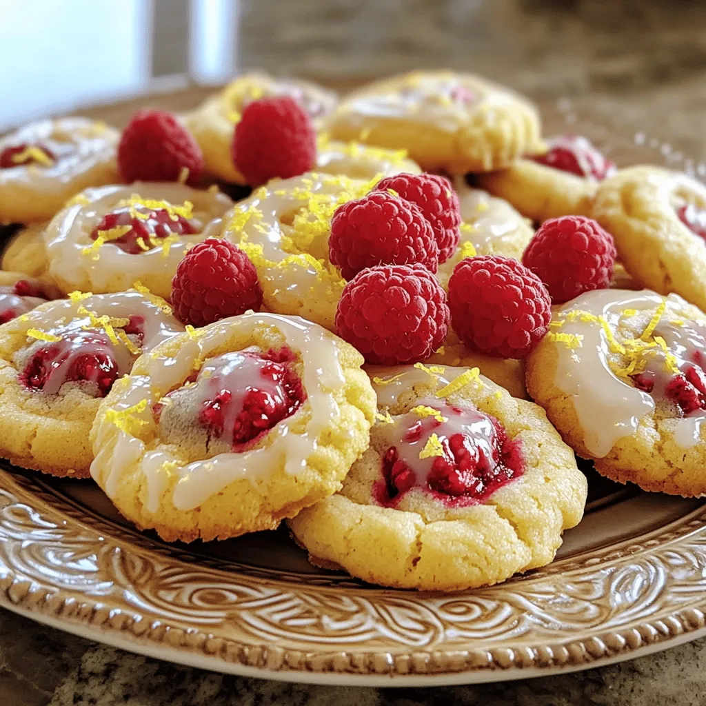 To make delicious lemon raspberry cookies, you need some key items. Here’s what you will need: - 1 cup unsalted butter, softened - 1 cup granulated sugar - 1 large egg - 2 teaspoons vanilla extract - Zest of 1 lemon - 2 cups all-purpose flour - 1 teaspoon baking powder - 1/2 teaspoon baking soda - 1/4 teaspoon salt - 1 cup fresh raspberries, gently mashed - 1 cup powdered sugar (for glaze) - 2 tablespoons lemon juice (for glaze) These ingredients blend to create a tasty treat with a zesty kick. The butter makes the cookies rich, while the raspberries add a burst of flavor. You might need to swap some items. Here are some easy ideas: - Butter: Use coconut oil or margarine. - Granulated sugar: Try brown sugar for a deeper flavor. - All-purpose flour: Use whole wheat flour for more fiber. - Egg: Replace it with a flax egg or a chia egg for a vegan option. - Raspberries: You can use blueberries or strawberries if you prefer. These swaps can change the flavor and texture, keeping your cookies fun and fresh. Measuring is key to baking. Here’s how to do it right: - Dry ingredients: Scoop the flour into a measuring cup and level it off with a knife. - Butter: If it’s in a stick, use the markings for easy measuring. - Sugar: Spoon it into the cup, then level it off. - Liquid ingredients: Use a clear measuring cup and check at eye level. Accurate measuring helps your cookies bake evenly. Follow the full recipe for precise instructions to ensure tasty results! Start by preheating your oven to 350°F (175°C). This helps the cookies bake evenly. While the oven heats, line two baking sheets with parchment paper. This prevents sticking and makes clean-up easy. Make sure the sheets are flat and ready for the dough. In a large bowl, cream together 1 cup of softened butter and 1 cup of granulated sugar. Mix until the blend is light and fluffy. Next, beat in 1 large egg, 2 teaspoons of vanilla extract, and the zest of 1 lemon. This mix adds flavor and moisture. In another bowl, whisk together 2 cups of all-purpose flour, 1 teaspoon of baking powder, 1/2 teaspoon of baking soda, and 1/4 teaspoon of salt. Gradually add this dry blend into your wet mixture. Stir until combined. Now, gently fold in 1 cup of fresh raspberries. Be careful not to mash them too much; you want some pieces to stay intact. Using a tablespoon, drop spoonfuls of your cookie dough onto the prepared baking sheets. Space them about 2 inches apart. Bake for 12-15 minutes. Look for lightly golden edges. The centers may seem soft, but they will firm up as they cool. While your cookies bake, prepare the glaze. In a small bowl, mix 1 cup of powdered sugar with 2 tablespoons of lemon juice. Stir until smooth. Once the cookies cool on a wire rack, drizzle the glaze over each cookie. Wait about 10 minutes for the glaze to set before serving. Enjoy your Lemon Raspberry Cookies! Check the Full Recipe for more details. To get the best cookie texture, start with softened butter. Cream it well with sugar. This makes your cookies light and fluffy. Mix until it is pale and airy. Don't overmix once you add the flour. This keeps the cookies tender. Bake them until the edges are golden. The centers should stay soft. They will firm up as they cool. When adding raspberries, be gentle. First, gently mash them in a bowl. Then, fold them into the dough carefully. Use a spatula to mix, but don’t crush them too much. You want to keep some chunks for great flavor and texture. This way, you’ll enjoy bites of fresh raspberry in every cookie. These cookies shine on their own, but you can dress them up! Serve them on a pretty plate. Add a sprinkle of lemon zest for color. Fresh raspberries around the cookies look nice too. A cup of tea or lemonade pairs well with them. For a fun twist, try serving with a scoop of vanilla ice cream. These ideas make your cookies feel special! For the full recipe, check the section above. {{image_2}} You can enhance your lemon raspberry cookies by adding nuts or chocolate. Walnuts or pecans add a nice crunch. Chopped chocolate or chocolate chips make the cookies rich and tasty. Mix in about 1/2 cup of your chosen nuts or chocolate during the last step of making the dough. This simple change adds flavor and texture, making each bite exciting. While the lemon glaze is great, you can try other flavors too. A raspberry glaze adds a fruity twist. To make it, use raspberry puree instead of lemon juice. You can also add spices like cinnamon or cardamom for warmth. Just a pinch can make a big difference. Experimenting with different glazes or add-ins can make your cookies unique. Don’t limit yourself to just raspberries. Blackberries, blueberries, or strawberries work well too. You can mix different berries for a colorful cookie. Each berry brings its own taste, making your cookies more fun. Just ensure the total amount of berries stays the same. Try these combinations for a new take on your favorite lemon raspberry cookie recipe. For the full recipe, check out my guide! To keep your Lemon Raspberry Cookies fresh, store them in an airtight container. This helps keep moisture in and makes the cookies soft. I like to place a piece of wax paper between layers of cookies. This way, they won’t stick together. If you add glaze, let it set first. Otherwise, the glaze can make the cookies soggy. You can freeze these cookies to enjoy later. First, let the cookies cool completely. Then, place them in a single layer on a baking sheet. Freeze for about an hour. Once frozen, transfer them to a freezer-safe bag. Be sure to remove as much air as you can. These cookies can last up to three months in the freezer. When you're ready to eat one, just thaw it at room temperature. These cookies stay fresh for about a week at room temperature. If you want them to last longer, freeze them. To keep them even fresher, avoid exposing them to heat or direct sunlight. If they start to lose their flavor, try adding a slice of bread to the container. The bread adds moisture and keeps the cookies soft. For the best taste, enjoy them within the first few days! Yes, you can use frozen raspberries. Just make sure to thaw and drain them first. This helps avoid excess liquid in your cookies. Frozen berries may be softer, so handle them gently. They still add great flavor and color. If your cookies spread too much, check your butter temperature. It should be soft, not melted. You can chill the dough for 30 minutes before baking. This helps the cookies keep their shape. Also, make sure to measure your flour correctly. To make gluten-free cookies, swap the all-purpose flour for a gluten-free blend. Look for a mix that includes xantham gum for better texture. You can also use almond flour or oat flour. Adjust the amount of liquid if needed. Yes, you can skip the lemon in the glaze. Instead, use milk or water to mix the powdered sugar. You can add vanilla extract for flavor. This will still give you a nice sweet topping for your cookies. For the full recipe, check the complete details above. You learned how to make delicious lemon raspberry cookies. We covered key ingredients, accurate measuring, and step-by-step baking. You also received tips for great texture and ways to add unique flavors. Storing and freezing ideas keep your cookies fresh. Now, get ready to bake and share these cookies with others! Enjoy the sweet and tangy blend; it brings joy to every bite. Your friends and family will love them. Happy baking!