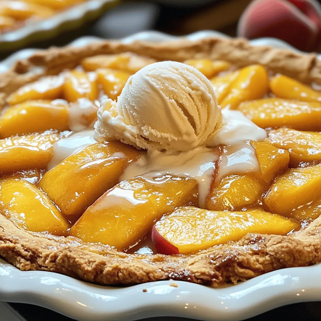 - 4 cups fresh ripe peaches, peeled and sliced - 1 cup granulated sugar, divided - 1 tablespoon lemon juice - 1 teaspoon ground cinnamon - 1 teaspoon vanilla extract - 1 cup all-purpose flour - 1 tablespoon baking powder - 1/2 teaspoon salt - 1 cup whole milk - 1/2 cup unsalted butter, melted - Whipped cream or ice cream for serving (optional) Gathering the right ingredients is key to a great peach cobbler. Start with the peaches. I love using fresh ripe peaches. They bring a juicy sweetness that can't be beat. If you can’t find fresh peaches, you can use canned ones, but make sure to adjust the sugar. You need granulated sugar to sweeten the peaches. The lemon juice adds a nice tang. Mixing in ground cinnamon and vanilla extract gives the cobbler a warm and inviting flavor. For the dry ingredients, you’ll need all-purpose flour, baking powder, and salt. The flour forms the base of the batter. Baking powder helps it rise, while salt enhances the overall taste. Next, you’ll add milk and melted butter to create a rich batter. I suggest using whole milk for the best flavor. Lastly, whipped cream or ice cream is optional, but it makes a lovely topping when serving. You can find the full recipe for this delicious Southern Style Peach Cobbler in the previous section. - Preheat your oven to 375°F (190°C). - In a large bowl, combine 4 cups of sliced peaches, 1/2 cup of granulated sugar, 1 tablespoon of lemon juice, 1 teaspoon of cinnamon, and 1 teaspoon of vanilla extract. Mix well and let it sit for 15 minutes. This step helps the peaches release their juices, making the cobbler extra tasty. - In another bowl, whisk together 1 cup of all-purpose flour, 1 tablespoon of baking powder, 1/2 teaspoon of salt, and the remaining 1/2 cup of sugar. - Pour in 1 cup of whole milk and 1/2 cup of melted butter. Stir until just combined. It's fine if there are a few lumps. This batter will create a soft and fluffy base for your cobbler. - Grease a 9x13 inch baking dish. Pour the batter into the dish. - Spoon the peach mixture evenly over the batter, including the syrup. Do not stir. The batter will rise around the peaches while baking. - Bake for 45 to 50 minutes. Look for a golden brown top. A toothpick should come out clean when inserted in the batter. For the full recipe, check out the detailed steps. Enjoy your delicious Southern Style Peach Cobbler! To get the best texture for your Southern style peach cobbler, let the peaches sit for 15 minutes. This time allows the fruit to release its juices, which adds flavor. When you mix the batter, be careful not to overmix. A few lumps are okay; this keeps the cobbler light and fluffy. Serve your cobbler warm. It pairs perfectly with a scoop of ice cream or a dollop of whipped cream. These toppings add creaminess and contrast to the warm, soft cobbler. For a fancy touch, sprinkle some cinnamon or fresh mint on top. This makes your dessert look even more appealing. A common mistake is not peeling the peaches thoroughly. The skin can be tough and affect the texture. Another mistake is skipping the resting time for the peaches. This step is crucial for creating a juicy filling. Make sure to follow these tips for a perfect cobbler every time. For the complete recipe and more details, check out the Full Recipe. {{image_2}} You can switch up the fruit in your peach cobbler. Try using nectarines or strawberries instead of peaches. This change adds a unique twist to the dish. If you want more fun, mix in a variety of berries. This creates a berry peach cobbler that bursts with flavor. The sweetness of the berries pairs nicely with the warm, buttery crust. If you need a gluten-free option, it's simple. Just swap the all-purpose flour with a gluten-free flour blend. Many blends work well and keep the texture light. Look for a blend that includes xanthan gum for the best results. This way, everyone can enjoy this comforting dessert. Add a little twist to your cobbler! A splash of almond extract can enhance the flavor. It brings out the sweetness of the peaches. You can also mix in spices like nutmeg or cardamom. These spices add warmth and depth to the dish. Don’t be afraid to experiment and find your perfect flavor! For the full recipe, check out the Southern Style Peach Cobbler details. To store leftovers, let your peach cobbler cool completely. Place it in an airtight container. This keeps the cobbler fresh and moist. You can also cover it tightly with plastic wrap. Store it in the fridge, where it will stay good for about three to four days. If you want to save your peach cobbler for later, freezing is the way to go. First, let it cool completely. Cut it into portions for easy serving. Wrap each piece tightly in plastic wrap. Then, place the wrapped pieces in a freezer-safe bag or container. It will keep well for up to three months. When you're ready to enjoy it, thaw it overnight in the fridge. Reheat in the oven at 350°F (175°C) until warm. This helps restore its delicious texture. In the fridge, your cobbler lasts about three to four days. Look for signs like off smells or mold. If you see any signs, it’s best to discard it. A good cobbler should smell sweet and buttery. If it smells sour or odd, do not eat it. Always trust your senses when it comes to food safety. Yes, you can use canned peaches. Just make sure to adjust the sugar. Canned peaches often have extra syrup. Avoid adding any more liquid. This keeps your cobbler from becoming too watery. I recommend using peaches packed in juice rather than syrup for the best flavor. To check if your cobbler is done, look for a golden brown crust. It should be firm on top. Insert a toothpick into the batter. If it comes out clean, your cobbler is ready. This usually takes about 45 to 50 minutes. You want to make sure it has cooked through and is not soggy. Yes, peeling the peaches is important. It improves the texture and flavor of the cobbler. The skin can become tough and chewy when baked. By peeling them, you ensure a smooth, sweet bite. This small step makes a big difference in your dessert. Enjoy the rich taste of fresh peaches in every spoonful. This peach cobbler recipe is simple yet delicious. You combine fresh peaches with sugar and spices, then mix a batter that bakes to perfection. Remember to let your peaches sit to enhance their flavor. Serve warm with ice cream or whipped cream for the best taste. You can also swap fruits or go gluten-free. Store leftovers properly for future enjoyment. With these tips and tricks, you’ll create a great dessert every time. Enjoy making your peach cobbler and sharing it with friends and family!