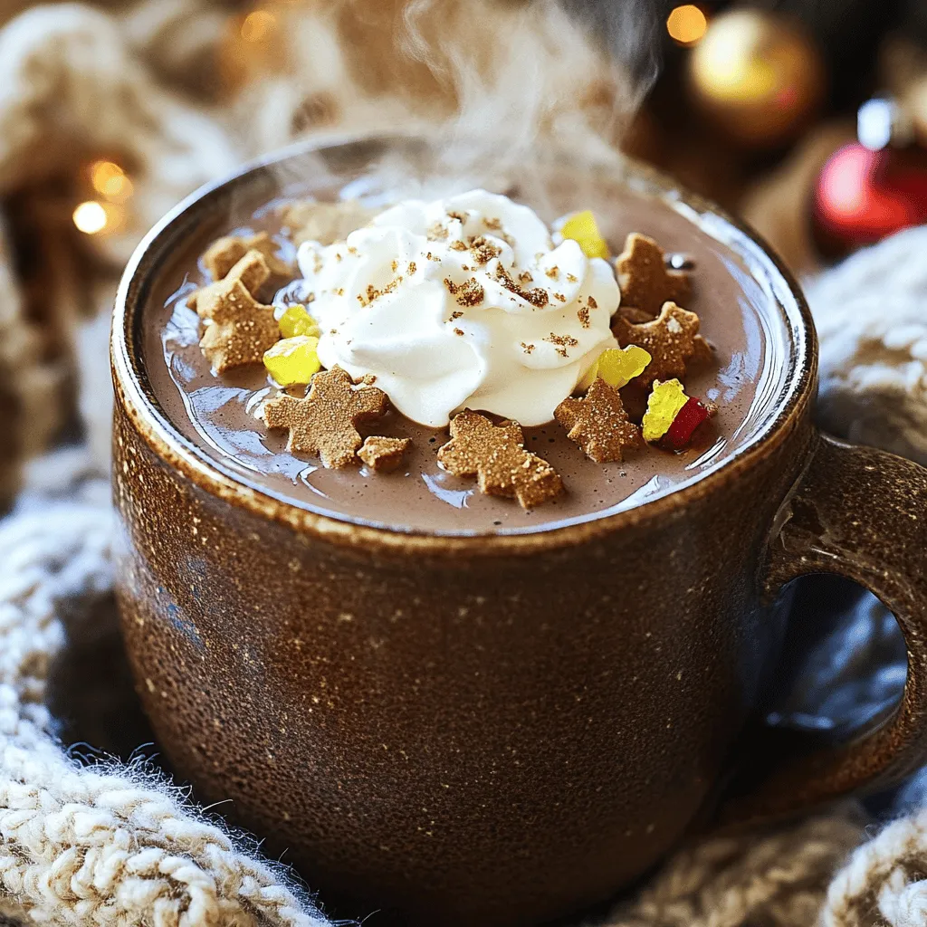 Cozy Up with Gingerbread Hot Chocolate Delight