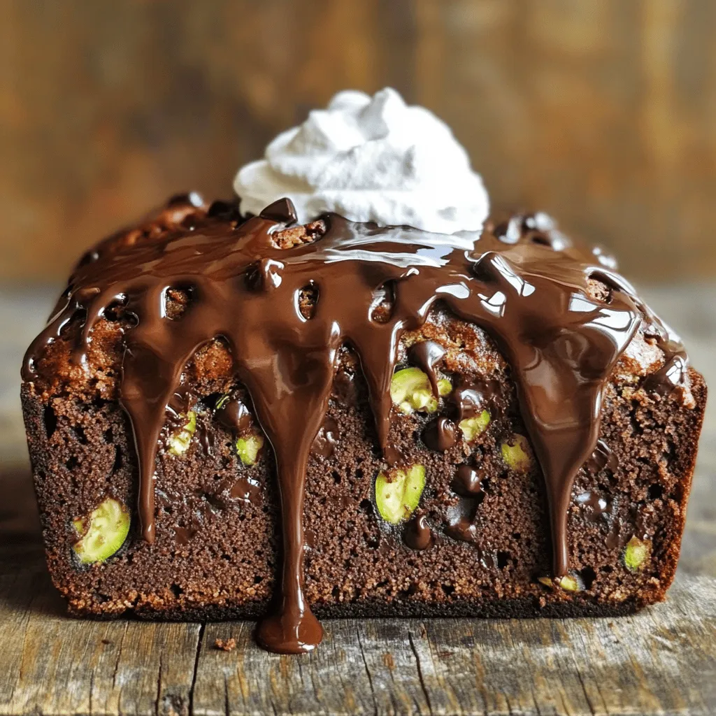 - 1 medium zucchini, grated: This adds moisture and a subtle flavor. - 1 ripe banana, mashed: This sweetens the bread and keeps it soft. - 1 cup all-purpose flour: This is the base for our bread. - 1/2 cup cocoa powder: This gives the rich chocolate flavor. - 1/2 teaspoon baking soda: This helps the bread rise. - 1/2 teaspoon baking powder: This adds extra lift for a fluffy texture. - 1/4 teaspoon salt: This enhances the flavors. - 1/2 cup brown sugar: This adds a deep, caramel-like sweetness. - 1/2 cup granulated sugar: This balances the sweetness. - 2 large eggs: These bind the ingredients together. - 1/3 cup vegetable oil: This keeps the bread moist. - 1 teaspoon vanilla extract: This adds a warm flavor. - 1/2 cup chocolate chips (optional): These make the bread extra chocolaty. - 1/4 cup chopped walnuts (optional): These add crunch and a nutty flavor. You can mix in other add-ins too. Try dried fruit or different nuts for a fun twist. The full recipe provides all the steps to create this delicious treat. Before you start baking, gather all your ingredients. This helps you stay organized. You will need a medium zucchini, a ripe banana, and various baking items. - Important pre-baking steps: - Preheat your oven to 350°F (175°C). - Grease a 9x5 inch loaf pan to prevent sticking. - Mixing procedures: - In one bowl, mix the grated zucchini and mashed banana until well blended. - In another bowl, whisk together the flour, cocoa powder, baking soda, baking powder, and salt. - In a third bowl, beat the brown sugar, granulated sugar, and eggs until fluffy. - Slowly add the vegetable oil and vanilla while mixing. - Tips for achieving the right batter consistency: - When mixing, add the dry ingredients gradually until no flour streaks show. - Be careful not to overmix; this keeps the bread soft. - Temperature settings and pan preparation: - Your oven should still be at 350°F (175°C). - Pour the batter into the greased loaf pan, smoothing the top. - Baking time and checking for doneness: - Bake for 50-60 minutes. - Check doneness by inserting a toothpick into the center. It should come out clean. Following these steps will help you create a delicious and moist chocolate zucchini banana bread. For the complete recipe, refer to the Full Recipe section. You can swap out some ingredients for healthier choices. For sugar, try using coconut sugar or honey. Both add sweetness with a lower glycemic index. If you want to cut down on oil, use unsweetened applesauce instead. It makes the bread moist while lowering the fat content. For a gluten-free option, replace all-purpose flour with almond flour or a gluten-free blend. Just remember to use the same amount. This keeps the bread light and fluffy without gluten. Mixing is key to a great bread. Start by combining wet ingredients well. When you add dry ingredients, fold them in gently. Overmixing can lead to a dense loaf. Aim for a batter that is just combined to keep it light. If your bread sinks in the middle, it might be underbaked. Always check for doneness by inserting a toothpick. If it comes out clean, your bread is ready. If it cracks on top, that means it baked too fast. Adjust your oven temperature next time to fix this. These tips will help you create the best chocolate zucchini banana bread ever! For more detailed steps, refer to the Full Recipe. {{image_2}} You can make your chocolate zucchini banana bread even better. Adding spices like cinnamon or nutmeg will boost the flavor. Just a pinch of cinnamon can add warmth. Nutmeg gives a nice nutty touch. Mix these spices into your dry ingredients before blending. You can also play with different types of chocolate. Try dark, milk, or white chocolate. Each type changes the taste. Dark chocolate gives a rich flavor, while white chocolate adds sweetness. Use chocolate chips or chunks to mix in for a fun texture. The texture of your bread can change based on your choices. You might use nuts or chocolate chips. Nuts like walnuts add a delightful crunch. They also bring healthy fats. If you prefer a sweeter bite, stick with chocolate chips. They melt and create gooey pockets of chocolate. Dried fruits can also mix in well. Raisins or cranberries can add a sweet and chewy contrast. Just chop them up if they're large. Add them to the batter right before baking. This way, you'll get a unique texture in every slice. For the full recipe, check the earlier section. To keep your chocolate zucchini banana bread fresh, store it in an airtight container. This helps lock in moisture. Place the bread at room temperature for best results. You can enjoy it for about three to four days. If you need it to last longer, refrigeration is an option, but it may dry out. If you want to save some bread for later, freezing is the way to go. First, let the bread cool completely. Then, wrap it tightly in plastic wrap. After that, place it in a freezer-safe bag or container. This method keeps the bread fresh for up to three months. When you're ready to enjoy it, simply take it out of the freezer. Let it thaw at room temperature for a few hours. You can also warm it in the oven at low heat for a few minutes. Enjoy your delicious treat! For the full recipe, check the earlier sections. Can I omit the zucchini? Yes, you can skip the zucchini. This bread may lose its moisture. If you want, add more banana or applesauce. This keeps the bread soft and tasty. How can I tell if the bread is done? To check for doneness, insert a toothpick into the center. If it comes out clean, the bread is ready. You may see a few crumbs, but no wet batter. This means your bread is baked just right. What recipes can I use the leftover zucchini for? You can make zucchini muffins, fritters, or stir-fries. Grated zucchini is great in salads too. Try adding it to soups for a healthy touch. You can also blend it into smoothies for extra nutrition. For the full recipe, see the earlier section. This article covered the key parts of making chocolate zucchini banana bread. We explored the ingredients, steps, and useful tips for success. I shared ways to customize flavors and textures. Proper storage and freezing methods can keep your bread fresh. For any questions, the FAQs section offers quick answers. Enjoy creating your tasty treat and share it with friends. Happy baking!