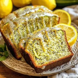 - Grated zucchini - Granulated sugar - Vegetable oil - Eggs - Vanilla extract - Lemon extract - Lemon zest - All-purpose flour - Baking powder - Baking soda - Salt - Poppy seeds You can switch granulated sugar for honey or maple syrup. These options will add a nice flavor. For oil, you can use melted coconut oil or applesauce. Both will keep the bread moist. If you don’t have zucchini, summer squash works well too. When choosing zucchini, look for firm ones without blemishes. Fresh zucchini gives the best taste. To zest a lemon, use a microplane. This tool makes it easy to get the bright, fragrant zest. For flour, all-purpose flour works best. It gives the bread a soft, tender crumb. To start, you need to prep the zucchini. Grate two medium zucchinis until you have about two cups. Place the grated zucchini in a bowl with one cup of granulated sugar. Let this mixture sit for about ten minutes. This step helps release moisture from the zucchini. Next, mix the wet ingredients. In the same bowl, add half a cup of vegetable oil, two large eggs, one teaspoon of vanilla extract, one teaspoon of lemon extract, and the zest of one lemon. Beat this mixture well until everything combines smoothly. Now it's time to prepare the dry ingredients. In another bowl, whisk together one and a half cups of all-purpose flour, one teaspoon of baking powder, half a teaspoon of baking soda, and a quarter teaspoon of salt. Make sure there are no lumps in the flour. Once your wet and dry ingredients are ready, combine them. Gradually add the dry ingredients to the wet mixture, stirring gently. Be careful not to overmix; you want a tender bread. Now, fold in the poppy seeds. Use about two tablespoons of poppy seeds for a nice crunch. After that, pour the batter into your greased and floured loaf pan. Smooth the top with a spatula to ensure even cooking. Set your oven to 350°F (175°C) and bake for 50 to 60 minutes. Check for doneness by inserting a toothpick in the center. If it comes out clean, your bread is ready. Let the bread cool in the pan for ten minutes. After that, transfer it to a wire rack to cool completely. This step is important to avoid sogginess. Enjoy your baking journey with this easy lemon poppy seed zucchini bread! For the complete recipe, check the [Full Recipe]. - Avoiding overmixing: Mix your batter until just combined. Overmixing makes the bread dense. Gently fold in dry ingredients with a spatula. This keeps it light and fluffy. - How to achieve the perfect texture: Use fresh, grated zucchini. It adds moisture without making the bread soggy. Let it sit with sugar first to release excess water. This step is key for the right texture. - Suggestions for additional spices: Add a pinch of cinnamon or nutmeg for warmth. These spices bring depth to the lemon flavor. Try cardamom for a unique twist. - Adding nuts or chocolate chips: Fold in walnuts or pecans for crunch. Dark chocolate chips pair well with lemon. They add sweetness and richness to each bite. - Decorative serving ideas: Slice the bread and arrange it on a colorful plate. Use lemon slices and fresh mint for a pop of color. This makes your dish look inviting and fresh. - Creating a lemon glaze: Mix icing sugar with lemon juice for a simple glaze. Drizzle it over the cooled bread for shine. It adds a sweet-tart finish that enhances flavor. {{image_2}} You can change the flavor of your lemon poppy seed zucchini bread by adding different extracts. For example, almond or orange extracts give a nice twist. You can also play with citrus flavors. Instead of lemon, try lime or grapefruit for a fresh taste. Each choice brings a new vibe to the bread. Texture is key to a great zucchini bread. You can add nuts like walnuts or pecans for a crunch. Seeds, such as sunflower or chia, work well too. If you want to include fruits, try blueberries or cranberries. For those who need gluten-free options, use almond or coconut flour. This way, everyone can enjoy your delicious creation. You can make this bread vegan by swapping eggs for flaxseed meal or applesauce. Each option helps bind the ingredients while keeping it plant-based. If you’re looking for low-sugar options, use natural sweeteners like honey or maple syrup. This will keep your bread tasty without the extra sugar. For a full guide on how to make this bread, check the Full Recipe. You can store your Easy Lemon Poppy Seed Zucchini Bread at room temperature. Wrap it in plastic wrap or place it in an airtight container. This keeps it fresh for about three days. If you prefer, you can refrigerate it. Just remember, refrigeration can change the texture. Use a glass or plastic container that seals tightly to prevent drying out. To freeze your zucchini bread, first cool it completely. Wrap it tightly in plastic wrap or aluminum foil. Place it in a freezer-safe bag. This bread can last up to three months in the freezer. Always write the date on the bag so you know when to use it. To reheat, preheat your oven to 350°F (175°C). Slice the bread and place it on a baking sheet. Cover it with foil to keep it moist. Heat for about 10-15 minutes. If you have frozen slices, you can reheat them directly from the freezer. Just add a few extra minutes to the time. Enjoy your warm, tasty bread! For the full recipe, check the [Full Recipe]. What can I substitute for zucchini? You can use grated carrots or apples. These options will add moisture and sweetness. How do I know when the bread is done? Insert a toothpick into the center. If it comes out clean, the bread is ready. Can I use yellow squash instead of zucchini? Yes, yellow squash works well too. It will give a similar taste and texture. Can I make this bread without eggs? You can use flaxseed meal mixed with water as an egg substitute. This helps bind the ingredients. How can I enhance the lemon flavor? Add more lemon zest or a splash of fresh lemon juice. You can also use lemon extract. Is it possible to add frosting or icing? Absolutely! A lemon glaze made from icing sugar and lemon juice works well. It adds sweetness and tang. Why did my zucchini bread sink? Your bread may have too much liquid or not enough flour. Be sure to measure accurately. What should I do if my bread is too moist? If it's too moist, try baking it a bit longer. Check it every 5 minutes after the initial time. How can I fix overcooked bread? If your bread is overcooked, keep it covered in a cloth to retain some moisture. In this blog post, we covered how to make a delicious zucchini bread. We discussed the key ingredients, their measurements, and how to prep and bake the bread. I provided tips to enhance flavor and texture, along with various options to customize your loaf. You can store, freeze, and reheat your bread for future enjoyment. My final thoughts? Experiment with flavors and adjust to your taste. Enjoy the process and have fun baking!