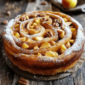 When making the Apple Cinnamon Roll Cake, you'll need some simple ingredients that create magic. Here’s what you need: - 2 cups all-purpose flour - 1 cup granulated sugar - 1 tablespoon baking powder - 1/2 teaspoon salt - 1/4 cup unsalted butter, melted - 2 large eggs - 1 cup milk - 1 teaspoon vanilla extract - 2 apples, peeled and diced - 1 tablespoon lemon juice - 1 teaspoon ground cinnamon - 1/2 cup brown sugar - 1/4 cup chopped pecans (optional) Each ingredient plays a key role in building flavor and texture. The apples add sweetness and moisture. The cinnamon brings warmth and spice. Using fresh, high-quality ingredients makes a big difference in taste. I recommend weighing your flour for accuracy. Accurate measurements help your cake rise well and taste great. For the best flavor, choose apples that are crisp, like Granny Smith or Honeycrisp. They hold their shape and provide a nice tartness that balances the sweetness. If you want to add a fun twist, try adding nuts. Pecans add a nice crunch. You can also swap in other fruits if you like. The full recipe will guide you through the steps to blend these flavors perfectly. Happy baking! Start by preheating your oven to 350°F (175°C). This step is key for even baking. Grease a 9x13 inch baking pan or use parchment paper. This will help you easily remove the cake later. Next, grab two apples. Peel and dice them into small pieces. In a small bowl, toss the apples with one tablespoon of lemon juice and one teaspoon of ground cinnamon. This mixture adds flavor and keeps the apples fresh. Set the bowl aside. In a large mixing bowl, combine two cups of all-purpose flour, one cup of granulated sugar, one tablespoon of baking powder, and half a teaspoon of salt. Stir these dry ingredients well. This helps to ensure even mixing and a good rise. In another bowl, whisk together one-fourth cup of melted unsalted butter, two large eggs, one cup of milk, and one teaspoon of vanilla extract. Mix until everything looks smooth and blended. This adds moisture and flavor to your cake. Pour the wet ingredients into the bowl with the dry ingredients. Stir gently until just combined. It’s okay if you see a few lumps. Overmixing can make the cake tough, and we want it soft and fluffy. Pour half of the batter into your prepared pan. Spread it evenly across the bottom. Next, take the marinated apple mixture and spread it on top. If you like, sprinkle half a cup of brown sugar and a quarter cup of chopped pecans on top of the apples. Then, pour the remaining batter over the apple layer. Spread it gently to cover. With a knife or skewer, gently swirl through the batter. This mixes the apple and cinnamon sugar throughout the cake. Aim for a marbled effect. Don’t swirl too much; we want distinct layers. Now, place the pan in the preheated oven. Bake for 30-35 minutes. Check if it’s done by inserting a toothpick into the center. If it comes out clean, your cake is ready. Once baked, let the cake cool in the pan for about 10-15 minutes. This helps it set and makes slicing easier. After that, slice and enjoy your delicious creation! Don’t forget the full recipe for reference. To achieve the perfect texture, use room temperature ingredients. This helps the batter mix evenly. Beat the batter gently; overmixing can make the cake tough. To avoid a dense cake, make sure your baking powder is fresh. Old baking powder may not rise well. Also, do not pack the flour. Spoon it into the measuring cup and level it off. For serving, dust your cake with powdered sugar. This adds a nice look. Pair it with vanilla ice cream or whipped cream for extra delight. For photography, use natural light. This makes the cake look inviting. Try different angles to capture its height and swirls. A simple white plate can help the colors pop. For the full recipe, check the section above. Enjoy baking! {{image_2}} You can make this cake even more fun with some easy changes. Try adding nuts like walnuts or pecans for a nice crunch. You can also mix in other fruits, like diced pears or cranberries, for a fresh twist. Want to spice it up? Add a pinch of nutmeg or ginger to the batter. These spices will add warmth and flavor, making each bite exciting. If you need gluten-free options, swap the all-purpose flour for a gluten-free blend. Make sure to use a brand that works well for baking. For a vegan version, replace eggs with flaxseed meal mixed with water. Use plant-based milk and vegan butter too. Both options let everyone enjoy the cake without missing out on taste. For the full recipe, check out the details above! After baking, let your Apple Cinnamon Roll Cake cool in the pan for about 10-15 minutes. This helps set the cake and makes it easier to slice later. You can then transfer it to a wire rack for further cooling. The air needs to flow around the cake to avoid sogginess. To store leftovers, you have two options: refrigerate or keep at room temperature. For room temperature storage, place the cake in an airtight container. It can last up to three days this way. If you prefer refrigeration, wrap the cake well in plastic wrap or foil. It stays fresh for about a week in the fridge. When you're ready to enjoy leftovers, reheating is simple. Preheat your oven to 350°F (175°C). Place slices of cake on a baking sheet. Heat for about 10-15 minutes until warmed through. You can also use a microwave for quick reheating. Heat a slice for about 20-30 seconds. If you want a warm treat, top it with a scoop of ice cream or whipped cream when serving. Enjoy this delightful cake again! You can use pears or peaches instead of apples. Both fruits add a nice sweetness. You can also try canned pie filling for a quick option. Just drain it well before using. This keeps the cake from getting too wet. Yes, you can prepare the batter the night before. Just cover it tightly and store it in the fridge. On baking day, let it sit at room temperature for about 30 minutes before baking. This helps the cake rise better. The cake will last for about three days at room temperature. Just keep it covered to keep it fresh. If you store it in the fridge, it can last up to a week. Just make sure to wrap it well to prevent it from drying out. Absolutely! You can freeze the cake once it cools. Wrap it tightly in plastic wrap and then foil. It will stay good for up to three months. When you're ready to eat it, thaw it in the fridge overnight. I love serving it warm with a dusting of powdered sugar. A scoop of vanilla ice cream adds a great touch too. You can also top it with whipped cream for extra creaminess. Don't forget to enjoy it with a cup of coffee or tea! For the full recipe, check out the Apple Cinnamon Roll Cake section above. We covered all the key steps to make a delicious Apple Cinnamon Roll Cake. You learned about the ingredients, step-by-step instructions, and helpful tips to create the best dessert. Don't forget to explore variations for special diets or unique flavors. Proper storage will keep your cake fresh. With these insights, you’re ready to bake. Enjoy every bite of this tasty treat!