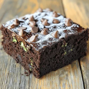 This double chocolate zucchini cake is a delightful treat. It is rich, moist, and easy to make. The zucchini adds moisture without changing the taste. You get a chocolatey flavor that everyone loves. This cake is perfect for dessert or any special occasion. - 1 cup grated zucchini (about 1 medium zucchini) - 1 cup all-purpose flour - 1/2 cup unsweetened cocoa powder - 1 teaspoon baking soda - 1/2 teaspoon baking powder - 1/2 teaspoon salt - 1/2 cup granulated sugar - 1/2 cup brown sugar, packed - 1/2 cup vegetable oil - 2 large eggs - 1 teaspoon vanilla extract - 1/2 cup chocolate chips (semi-sweet or dark) - 1/4 cup chopped walnuts (optional) You can add a few things for extra taste. Consider adding spices like cinnamon or nutmeg. You can also mix in some chopped nuts or dried fruit. This gives the cake a unique twist. For a richer flavor, use dark chocolate chips. These small changes make a big difference in taste. To start, gather your ingredients. You need grated zucchini, flour, cocoa powder, baking soda, baking powder, salt, sugars, oil, eggs, vanilla, chocolate chips, and optional walnuts. 1. Preheat your oven to 350°F (175°C). This step is crucial for even baking. 2. Grease and flour a 9-inch round cake pan. Alternatively, use parchment paper for easy removal. 3. In a medium bowl, mix flour, cocoa, baking soda, baking powder, and salt. Whisk until combined. 4. In a large bowl, whisk granulated sugar, brown sugar, vegetable oil, eggs, and vanilla extract. Aim for a smooth mixture. 5. Gradually add the dry mix to the wet mix. Stir until just combined. Avoid overmixing to keep it light. 6. Fold in the grated zucchini and chocolate chips. If you like, add chopped walnuts for extra crunch. Now it's time to bake! 1. Pour the batter into your prepared cake pan. Spread it evenly for uniform baking. 2. Place the pan in the oven. Bake for 25 to 30 minutes. 3. Test for doneness by inserting a toothpick into the center. It should come out clean. Once your cake is done, let it cool. 1. Allow the cake to cool in the pan for about 10 minutes. This helps it set. 2. Carefully transfer the cake to a wire rack. Let it cool completely before slicing. 3. Serve plain or with a scoop of ice cream. Enjoy the rich, moist flavors! 4. For more details, check the Full Recipe for complete guidance. To make sure your Double Chocolate Zucchini Cake stays moist, use fresh zucchini. Grate it finely and do not squeeze out the water. The moisture from the zucchini helps keep the cake soft. You can also add a touch more oil if you like. This will enhance the cake’s richness. Another tip is to avoid overmixing the batter. Mix just until combined, then fold in the zucchini and chocolate chips gently. This keeps air in the batter and helps it rise. One mistake I see often is not measuring ingredients correctly. Use dry measuring cups for flour and cocoa powder. Too much flour can make your cake dry. Another common error is baking too long. Check your cake a few minutes early. Insert a toothpick; it should come out clean. If it comes out wet, give it a few more minutes. Lastly, don’t skip cooling time. Let the cake cool in the pan before moving it. This helps it set and prevents crumbling. Having the right tools makes baking easier. A good mixing bowl is key for combining your ingredients. A whisk helps mix wet and dry items well. Use a spatula to fold in the zucchini and chocolate chips. For baking, a round cake pan is ideal. Make sure it’s greased or lined with parchment. A toothpick is essential for checking if your cake is done. Finally, a wire rack is great for cooling your cake evenly. These tools will help you create a perfect Double Chocolate Zucchini Cake every time! {{image_2}} You can make this cake gluten-free. Swap all-purpose flour for a gluten-free blend. Look for one that works well in baking. This change keeps the cake moist and rich. The zucchini adds moisture, so you won’t lose flavor. Just make sure to check the blend for xanthan gum. This helps mimic the texture of regular flour. Want to kick it up a notch? Add in some extras! Chopped walnuts give a nice crunch. You can also mix in spices like cinnamon or nutmeg for warmth. Chocolate chips are a must, but you could use milk or white chocolate too. Consider dried fruits like raisins or cranberries for a sweet twist. Each add-in gives your cake a new flavor profile. Frosting can change the whole cake experience. Cream cheese frosting pairs well with chocolate. It adds a tangy balance to the sweet cake. You might also try a simple chocolate ganache. This will make the cake rich and decadent. For a lighter touch, use whipped cream or a dusting of powdered sugar. Choose what fits your mood and enjoy every bite. Check out the Full Recipe for more ideas! To keep your Double Chocolate Zucchini Cake fresh, store it in an airtight container. This helps keep moisture in and prevents it from drying out. If you don’t have a container, wrap the cake tightly in plastic wrap. Make sure it cools before you store it. Storing it while warm can create steam and make the cake soggy. You can freeze this cake for later enjoyment. First, let the cake cool completely. Wrap it in plastic wrap and then in aluminum foil. This double wrapping prevents freezer burn. You can freeze it for up to three months. When ready to eat, thaw it in the fridge overnight. When stored properly at room temperature, this cake lasts about 3 to 4 days. If you keep it in the fridge, it can last up to a week. However, the cake tastes best within the first few days. For the full recipe, check out the earlier section. You can replace zucchini with applesauce or mashed bananas. Both add moisture and sweetness. Applesauce works well in cakes and keeps them soft. Mashed bananas give a nice flavor but may change the taste a bit. You can use the same amount as the zucchini in the recipe. However, you might need to adjust the sugar, as bananas are sweeter than zucchini. To boost the health factor, you can try the following: - Use whole wheat flour instead of regular flour. - Swap out the sugar for honey or maple syrup. - Replace vegetable oil with unsweetened applesauce. - Add nuts or seeds for healthy fats and protein. These changes can help reduce calories while making the cake still delicious. If your cake turns out dry, here are a few ways to fix it: - Add a simple syrup made of sugar and water. Brush it gently on the cake. - Serve it with whipped cream or ice cream for added moisture. - Use a frosting to cover the cake, which can help keep it moist. For future bakes, remember to measure ingredients carefully and avoid overbaking. Following the Full Recipe will help you get it just right! You can bake a tasty double chocolate zucchini cake with ease. We started with a detailed list of ingredients and measurements, highlighting optional flavors to enhance your cake. Then, we broke down step-by-step instructions for baking and cooling. Useful tips helped you avoid common mistakes and keep your cake moist. We explored variations, storage methods, and answered FAQs to ensure success. Now, you have everything you need to make this cake a hit. Enjoy experimenting and sharing your delicious creation!
