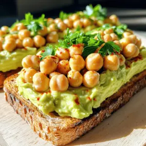A quick lunch idea is simple and fast to make. You can prepare it in about ten minutes. Key factors include easy-to-find ingredients and minimal cooking time. For example, using canned chickpeas saves time. You can mix them right into your dish. Quick lunch ideas let you focus on flavors without wasting time. Ten-minute lunches keep you energized and ready for the day. They help you stay on schedule. You don’t have to spend hours cooking. This gives you more time for other tasks. Quick meals also reduce stress. You can enjoy a tasty meal without rushing. Plus, they often include healthy ingredients. This helps you maintain a balanced diet. Busy days call for easy recipes. Quick meals save you from fast food or takeout. They let you eat well even when life is hectic. I love making Zesty Chickpea Avocado Toast when I’m short on time. It’s nutritious and filling. You can have it ready in just ten minutes. This way, you can stay focused on your day without losing your lunch break. To make zesty chickpea avocado toast, you need: - 1 can (15 oz) chickpeas, drained and rinsed - 1 ripe avocado - 1 tablespoon tahini - 1 tablespoon lemon juice - 1 teaspoon garlic powder - 1 teaspoon cumin - Salt and pepper to taste - 2 slices whole grain bread These ingredients give you a tasty and filling meal. Chickpeas add protein and fiber. Avocado brings creaminess and healthy fats. For a fresh touch, you can use: - Fresh parsley, chopped - Red pepper flakes (optional, for heat) These garnishes add color and flavor. The parsley gives a nice crunch. Red pepper flakes can spice things up if you like heat. You can swap some ingredients if you have diet needs. For a vegan option, the recipe is already vegan. If you need gluten-free, use gluten-free bread. You can replace tahini with hummus for a different taste. Feel free to get creative! Cooking should be fun and suit your taste. For the full recipe, check the provided details. First, take a can of chickpeas. Drain and rinse them well. This helps remove any extra salt or liquid. In a mixing bowl, add the chickpeas. Use a fork to mash them gently. You want them to stay a bit chunky. This gives your toast a nice texture. Next, grab a ripe avocado. Cut it in half and remove the pit. Scoop the green flesh into another bowl. Mash it with a fork until smooth. Mix in tahini, lemon juice, garlic powder, and cumin. Add salt and pepper to taste. This gives the avocado a zesty flavor. Now, toast your slices of whole grain bread. Make them golden and crispy. Spread the mashed avocado on each slice. Then, add the mashed chickpeas on top. Press them down gently so they stick. Garnish with fresh parsley and red pepper flakes if you like heat. Serve your Zesty Chickpea Avocado Toast right away for a quick, tasty lunch. Enjoy your meal! {{image_2}} To get the best texture, toast your bread well. I like it golden brown. This gives a nice crunch. Use whole grain bread for extra flavor and nutrients. If you like it softer, try less toasting. You want a balance between crispy and soft. For a burst of flavor, add fresh herbs. Parsley works well on top. You can also sprinkle some red pepper flakes for heat. A dash of hot sauce can add a kick, too. Experiment with spices like smoked paprika or even a drizzle of balsamic glaze. To save time, prep your ingredients ahead. Rinse and drain chickpeas the night before. You can also mash the avocado in advance. Just mix a bit of lemon juice in to keep it fresh. Keep your bread in the freezer. Toasting frozen bread saves you a minute. This all makes your lunch quick and easy. Try these tips with the Full Recipe for Zesty Chickpea Avocado Toast! You can change up the spread on your toast to keep things fun. Try hummus for a creamy twist. Or use Greek yogurt mixed with herbs for a tangy taste. You can also spread some pesto for a fresh flavor. Each spread brings a new experience to your meal. Adding protein can make your lunch even better. Grilled chicken slices or turkey work well. If you like seafood, try topping with smoked salmon. For a plant-based option, add some hemp seeds or sunflower seeds. These options boost flavor and keep you full longer. Staying vegan? No problem! Use a nut-based cream cheese instead of yogurt. You can also add sliced radishes or cucumbers for extra crunch. Roasted chickpeas can add a nice touch too. They give a satisfying crunch and pack more protein. Enjoy your Zesty Chickpea Avocado Toast with these fun twists! For the full recipe, check out the Zesty Chickpea Avocado Toast. To make the Zesty Chickpea Avocado Toast gluten-free, simply swap the bread. Use gluten-free bread or rice cakes instead. Both options hold the toppings well and add a nice crunch. Check labels to ensure they meet your needs. Gluten-free bread can taste just as good and gives you a quick meal. Yes, you can prepare parts of the Zesty Chickpea Avocado Toast ahead of time. You can mash the chickpeas and avocado the night before. Store them in airtight containers in the fridge. Just keep the bread separate. Toast the bread fresh before serving. This keeps it crispy and tasty. Here are a few more quick lunch ideas you might enjoy: - Hummus and Veggies: Pair store-bought hummus with carrot sticks and cucumber slices. - Greek Yogurt Parfait: Layer yogurt, granola, and berries in a bowl. - Quesadilla: Fill a tortilla with cheese, fold, and heat on the stove. - Salad Wraps: Use lettuce leaves to wrap turkey, cheese, and veggies. These options are quick, easy, and satisfying! Quick lunch ideas can save your day. We discussed making Zesty Chickpea Avocado Toast in ten minutes. You learned how to prepare the chickpeas and mash the avocado. Tips and tricks help you perfect your toast and add flavor. Remember, quick recipes fit busy lives. Feel free to try new spreads or protein options. With these easy steps, you can enjoy healthy meals without the stress. Keep exploring quick lunches that work for you!