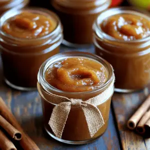- 6 cups of peeled, cored, and chopped apples - 2 cups of granulated sugar - 1 tablespoon of cinnamon - 1/2 teaspoon of nutmeg - 1/4 teaspoon of allspice - 1/4 teaspoon of cloves - 1 teaspoon of vanilla extract - 1 tablespoon of lemon juice - 1/2 cup of water You need the right apples for this recipe. I suggest using tart apples. They bring balance to the sweetness. You can use 6 cups of peeled, cored, and chopped apples. Granny Smith apples are great. Honeycrisp apples give a sweet twist. Fuji apples are sweet and juicy too. - Granny Smith - Honeycrisp - Fuji If you want to change things up, you can swap sweeteners. Try honey or maple syrup instead of sugar. You can also use dried spices. They work just as well as fresh ones. Just use a little less. - Alternative sweeteners - Using fresh vs. dried spices This recipe is flexible. You can adjust it to suit your taste. Let your creativity flow! - Preparing the apples Start by peeling, coring, and chopping six cups of apples. I love using Granny Smith or Honeycrisp for their great flavor. Aim for small pieces to help them cook evenly. - Mixing initial ingredients In a large pot, mix the chopped apples with 1/2 cup of water, 1 tablespoon of lemon juice, and 2 cups of granulated sugar. Stir until everything is well combined. - Simmering the apple mixture Place the pot over medium heat. Let the mixture simmer. As the apples soften, stir often to stop them from sticking to the bottom. This should take about 15-20 minutes. - Pureeing the apples When the apples are soft, it's time to puree them. I recommend using an immersion blender for ease. If you don't have one, carefully transfer the mixture to a regular blender in batches. Blend until smooth. - Adding spices Pour the pureed apples back into the pot. Add 1 tablespoon of cinnamon, 1/2 teaspoon of nutmeg, 1/4 teaspoon of allspice, 1/4 teaspoon of cloves, and 1 teaspoon of vanilla extract. Stir well to mix in all the spices. - Reducing and thickening Lower the heat and let the apple mixture simmer uncovered for 1.5 to 2 hours. Stir occasionally. This helps the apple butter thicken and gain rich flavors. To check thickness, place a spoonful on a plate. It should hold its shape. Enjoy making this heartwarming traditional apple butter! For the full recipe, check the details above. To make your apple butter shine, balance sweet and spicy. I suggest using less sugar if your apples are very sweet. For a deeper flavor, add more spices like cinnamon and nutmeg. Different apples bring unique tastes. For example, Granny Smith offers tartness, while Honeycrisp adds sweetness. Mix and match to find your favorite blend. Thick apple butter is the goal. To test thickness, place a spoonful on a plate. If it holds its shape, you’re ready. If not, let it simmer longer. Stir often to prevent burning. If you notice sticking, lower the heat. Good stirring helps keep it even. Jarring your apple butter can be fun. Use small glass jars and tie them with rustic ribbons. A simple label makes it personal. For serving, pair it with warm bread or toast. It also goes well with cheese or even pancakes. Your guests will love these tasty combinations! {{image_2}} You can play with flavors in apple butter. Adding fruits like pears or cranberries brightens the taste. Just chop them up and mix them in when cooking. They add sweetness and a unique twist. Another fun idea is to spike your apple butter with bourbon. Just a splash can give it a warm, rich flavor. This works well for adult gatherings. If you want a sugar-free option, use a sweetener like stevia or erythritol. They can replace sugar without losing taste. For vegan-friendly options, skip the honey if a recipe calls for it. This makes it perfect for everyone. Apple butter is not just for toast. You can mix it into baked goods like muffins or pancakes for extra flavor. It makes a great filling for pastries too. Use it as a dip for fresh fruits or spread it on your favorite bread. The full recipe shows you how to make this delightful treat. To keep your apple butter fresh, use proper sealing. Transfer the cooled apple butter into clean, sterilized jars. Seal each jar tightly. Store the jars in the fridge. When sealed well, it can last for about three weeks. To can apple butter safely, you need to use hot water bath canning. Fill sterilized jars with hot apple butter, leaving about a quarter-inch headspace. Wipe the rims clean and seal them with lids. Process jars in boiling water for about ten minutes. Use proper canning jars and equipment to ensure safety. Freezing is a great way to store apple butter long-term. Use freezer-safe containers or bags. Leave some space in the container since apple butter expands when frozen. For best taste, use it within a year. When you're ready to use it, thaw in the fridge overnight. Enjoy it on toast or in recipes! Homemade apple butter can last for several weeks in the fridge. Store it in clean, airtight jars. If you keep it sealed well, it can stay fresh for up to three weeks. For longer storage, consider canning or freezing it. Yes, you can make apple butter without sugar. You might use natural sweeteners like honey or maple syrup. Just remember that the taste will change, and it may not be as sweet. Adjust to your taste as you cook. You can use a slow cooker for this recipe. Just follow the same steps to prepare the apples. Then, cook on low for 6 to 8 hours. Stir occasionally, and check for thickness as it cooks down. To check if your apple butter is done, use a spoon. Scoop some onto a plate and let it cool for a moment. If it holds its shape and does not run, it’s ready. If it's too runny, let it cook longer. Yes! You can add spices like ginger or cardamom for more flavor. Try adding some citrus zest for a fresh twist. Be creative and adjust based on your taste preferences. Mix and match until it feels just right. For the complete recipe, check out the Full Recipe section for all the steps and tips! In this post, we covered everything about making apple butter. We looked at key ingredients, helpful tips, and cooking steps. We also shared ideas for variations and storage methods. Apple butter can be sweetened or flavored to suit your taste. Remember, experimenting with apples and spices can lead to your perfect mix. Enjoy sharing your homemade apple butter with family and friends. It’s a simple, rewarding project that brightens up any meal. Now, get cooking and have fun!