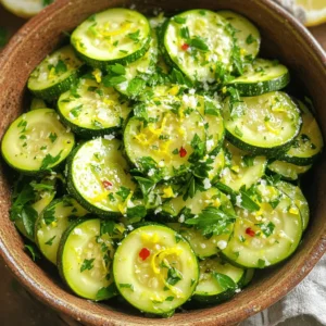 To make sautéed zucchini, you need simple ingredients. Here’s what you will need: - Zucchini - Olive Oil - Garlic - Red Pepper Flakes - Lemon (zest and juice) - Salt and Pepper - Fresh Parsley - Parmesan Cheese (optional) Zucchini is the star of this dish. It cooks well and has a nice texture. I love using fresh, firm zucchinis, as they give the best flavor. Olive oil adds a rich taste and helps the zucchini sauté nicely. The garlic brings out a warm aroma, while red pepper flakes add a gentle heat. Lemon zest and juice brighten everything up. They make the dish fresh and zesty. Salt and pepper are key to enhance all the flavors. Fresh parsley adds a pop of color and flavor. Finally, if you like, sprinkle some Parmesan cheese on top. It gives a nice salty finish. This simple list of ingredients makes sautéed zucchini a perfect side dish. For the complete instructions, check out the Full Recipe. Start by rinsing the zucchinis under cold water. This helps to clean them well. Next, slice each zucchini into half-moon shapes. Aim for about 1/4-inch thick slices. This size cooks evenly and looks nice on the plate. Set the sliced zucchini aside while you get ready to cook. In a large skillet, heat 3 tablespoons of olive oil over medium heat. Wait until the oil shimmers but does not smoke. Add 3 cloves of minced garlic and 1 teaspoon of red pepper flakes to the skillet. Stir them for about 1 minute. You want the garlic to smell good but not brown. Now, add the sliced zucchini to the skillet. Toss them in the oil and garlic mix. Sauté for about 5 to 7 minutes. Stir often to ensure all pieces cook well. Look for the zucchini to get tender but still a bit crisp. Once the zucchini is cooked, add the zest and juice of 1 lemon. Stir well to mix the flavors. Let it cook for 2 more minutes. Finally, season with salt and pepper to your taste. Remove the skillet from heat and stir in 1/4 cup of chopped fresh parsley. If you like, sprinkle 2 tablespoons of grated Parmesan cheese on top. This step adds a savory finish. Now, transfer your sautéed zucchini to a serving dish. Enjoy your simple and flavorful side dish! For the full recipe, check the details above. When picking zucchini, look for ones that are firm and shiny. They should feel heavy for their size. Avoid any with soft spots or blemishes. Fresh zucchini has a smooth, green skin. Smaller zucchinis are often sweeter and more tender. Cook zucchini for about 5 to 7 minutes. You want them to be tender but still slightly crisp. If you overcook them, they can become mushy. Stir them often to cook evenly. Every stove is different, so keep an eye on them. Add different flavors to make your sautéed zucchini shine. Try these options: - Herbs: Add fresh thyme or basil for a nice twist. - Cheese: Sprinkle feta or goat cheese for a creamy touch. - Nuts: Toss in some toasted almonds or pine nuts for crunch. - Spices: Experiment with cumin or smoked paprika for extra warmth. For the full recipe, check out the Zesty Lemon Garlic Sautéed Zucchini, which combines these tips perfectly! {{image_2}} To make garlic sautéed zucchini, you need garlic and olive oil. The garlic adds a nice flavor. Use the same recipe, but focus on garlic. You can use more or less garlic based on your taste. Just sauté the minced garlic first. This brings out its rich aroma. Then, add the zucchini and cook until tender. This twist is simple yet tasty. For parmesan sautéed zucchini, add grated Parmesan cheese at the end. This step gives the dish a creamy texture. You can sprinkle it on just before serving. The heat from the zucchini melts the cheese, which blends well. This variation pairs well with pasta or grilled chicken. It’s a great way to elevate the dish. If you love heat, try spicy sautéed zucchini. Add more red pepper flakes to the recipe. You can also include diced jalapeños for extra spice. Sauté them with the garlic for a kick. This version works well for those who enjoy bold flavors. Pair it with rice or tacos for a complete meal. These variations let you explore flavors while keeping the base recipe simple. Check out the Full Recipe for more details on cooking sautéed zucchini. Store leftover sautéed zucchini in an airtight container. Keep it in the fridge for up to three days. Before storing, let it cool to room temperature. This helps prevent condensation. To reheat, use a skillet over medium heat. Add a splash of olive oil to keep it moist. Stir occasionally for even warmth. You can also microwave it for about one minute, but it may lose some crunch. If you want to freeze sautéed zucchini, place it in a freezer-safe bag. Make sure to remove as much air as possible. Use it within three months for the best taste. Thaw it overnight in the fridge before reheating. For the best texture, avoid freezing if you plan to serve it crispy. You can find the full recipe here for more details on preparation. You can sauté zucchini without oil by using water or vegetable broth. Heat a skillet over medium heat. Add a small amount of water or broth, enough to cover the bottom of the pan. Once hot, add your sliced zucchini. Cook for about 5-7 minutes, stirring often. Season with salt and pepper to enhance the flavor. This method keeps the zucchini tender while reducing fats. Yes! You can mix in other vegetables. Bell peppers, onions, or mushrooms work well. Just chop them into similar sizes. Add them to the skillet at the same time as the zucchini. This way, all vegetables cook evenly. Feel free to get creative with your favorite veggies! Sautéed zucchini pairs well with many dishes. Serve it alongside grilled chicken or fish for a healthy meal. You can also mix it into pasta or grain salads. Top it with fresh herbs or cheese for extra flavor. Enjoy it warm or at room temperature, making it a versatile side dish. For a full recipe, check out the Zesty Lemon Garlic Sautéed Zucchini! We explored how to make delicious sautéed zucchini with simple steps and tasty ingredients. From prepping your zucchini to enhancing flavors, these easy instructions guide you. Remember to select fresh zucchini for the best results. You can also try variations like garlic or spicy zucchini for new flavors. Whether you store it in the fridge or freezer, sautéed zucchini is versatile and healthy. Enjoy your cooking and feel confident experimenting with this recipe!