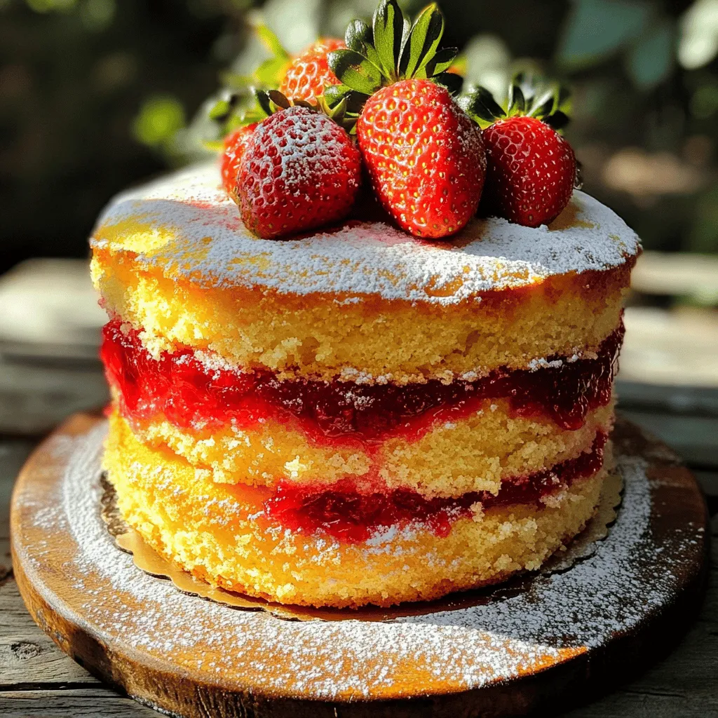 Lemon Strawberry Jam Cake Irresistible Dessert Idea