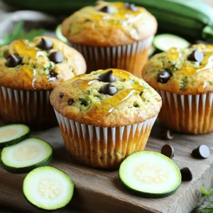 - 1 cup grated zucchini - 1 cup whole wheat flour - 1/2 cup rolled oats - 1/2 cup honey or maple syrup - 1 large egg - 1/4 cup unsweetened applesauce - 1/4 cup Greek yogurt - 1 teaspoon baking powder - 1/2 teaspoon baking soda - 1 teaspoon ground cinnamon - 1/4 teaspoon nutmeg - 1/4 teaspoon salt - Optional: 1/2 cup chopped walnuts or pecans, 1/2 cup raisins or dark chocolate chips The ingredients for zucchini muffins are simple and healthy. The star is zucchini. It adds moisture and a subtle taste. Whole wheat flour gives a nutty flavor and fiber. Rolled oats add texture and heartiness. Honey or maple syrup serves as a natural sweetener, making these muffins sweet yet healthy. The egg binds everything together. Applesauce keeps the muffins moist while reducing fat. Greek yogurt adds creaminess and protein, making these muffins more filling. Baking powder and baking soda help the muffins rise. Cinnamon and nutmeg bring warmth and spice to each bite. Feel free to customize your muffins. You can add nuts for crunch or chocolate chips for sweetness. The Full Recipe provides all the details you need to make these delightful treats. - Calories per muffin: About 120 - Breakdown of macronutrients: - Carbohydrates: 20g - Protein: 3g - Fat: 2g - Health benefits of main ingredients: - Zucchini is low in calories and high in vitamins. - Whole wheat flour offers more nutrients than white flour. - Oats are great for heart health and keep you full. These muffins are not just tasty; they are good for you too! First, set your oven to 350°F (175°C). This preheating step is key for even baking. While the oven warms up, grab a muffin tin. You can line it with paper liners or lightly grease it with oil. This will help the muffins come out easily after baking. Next, take a large mixing bowl. Add 1 cup of grated zucchini, 1/2 cup of honey or maple syrup, 1 large egg, 1/4 cup of unsweetened applesauce, and 1/4 cup of Greek yogurt. Mix these until they blend well. The zucchini adds moisture, while the honey gives sweetness. Now, grab another bowl. Whisk together 1 cup of whole wheat flour, 1/2 cup of rolled oats, 1 teaspoon of baking powder, 1/2 teaspoon of baking soda, 1 teaspoon of ground cinnamon, 1/4 teaspoon of nutmeg, and 1/4 teaspoon of salt. These dry ingredients will give your muffins structure and flavor. It’s time to combine! Gradually add the dry mixture to the wet mixture. Stir gently until everything is just mixed. Avoid overmixing; this helps keep your muffins light and fluffy. If you want, you can fold in 1/2 cup of chopped walnuts or pecans and 1/2 cup of raisins or dark chocolate chips for extra texture and flavor. Spoon the batter into the prepared muffin tin, filling each cup about 3/4 full. Bake your muffins for 20 to 25 minutes. To check for doneness, insert a toothpick into the center. If it comes out clean, your muffins are ready. Let them cool in the tin for about 5 minutes before moving them to a wire rack. Enjoy the warm, fresh scent! For the complete recipe, check out the [Full Recipe]. To make moist zucchini muffins, use key ingredients. Grated zucchini adds moisture. Applesauce and Greek yogurt also help keep them soft. Honey or maple syrup adds sweetness and moisture. When you mix these ingredients, they create a lovely, tender muffin. Every oven is different. For best results, check your muffins a few minutes early. If you make mini muffins, reduce the baking time. Bake them for about 12-15 minutes. For larger muffins, you may need up to 30 minutes. Always use a toothpick to test for doneness. It should come out clean when muffins are ready. Overmixing can ruin the texture. Mix just until the wet and dry ingredients blend. Too much mixing makes muffins dense. Measuring ingredients correctly is vital. Use a kitchen scale for accuracy. This ensures perfect outcomes every time. Following these tips will lead to great zucchini muffins. For the complete recipe, refer to the Full Recipe. {{image_2}} You can easily make gluten-free zucchini muffins. To do this, swap the whole wheat flour with a gluten-free flour blend. You might also use almond flour or coconut flour. Make sure the blend contains xanthan gum for texture. Use certified gluten-free oats if you want to keep the oats in the recipe. This simple change keeps the muffins tasty and safe for those with gluten sensitivities. To make these muffins vegan, you can replace the egg and dairy. For the egg, try using a flax egg. Just mix one tablespoon of ground flaxseed with three tablespoons of water. Let it sit for five minutes until it forms a gel. Replace the Greek yogurt with silken tofu or more applesauce. This keeps the muffins moist and fluffy, ensuring you don't miss the dairy at all. You can add your favorite spices or fruits for fun flavors. Try adding a teaspoon of vanilla extract for sweetness. You can also mix in a teaspoon of nutmeg or ginger for a warm taste. Nuts like walnuts or pecans add crunch. Dried fruits like cranberries or blueberries can bring a fresh twist. For a richer flavor, add dark chocolate chips. These additions make each muffin unique and exciting. Explore different combinations to find your favorite! To keep your zucchini muffins fresh, place them in an airtight container. This method keeps moisture in and air out. You can also wrap them in plastic wrap. Store them at room temperature for up to three days. If you want them to last longer, consider the freezer. Freezing zucchini muffins is simple. First, let the muffins cool completely. Then, wrap each muffin in plastic wrap. Place the wrapped muffins in a freezer bag. Make sure to remove as much air as possible. Label the bag with the date. You can freeze them for up to three months. To enjoy your muffins again, reheat them in the oven. Preheat the oven to 350°F (175°C). Place the muffins on a baking sheet. Heat for about 10 minutes. You can also microwave a muffin for 20-30 seconds. This method makes them warm and soft. For the best taste, enjoy them fresh after reheating. Yes, you can use other types of flour. Almond flour or oat flour works well. Each flour changes the texture. Almond flour gives a nutty taste. Oat flour makes muffins soft and moist. You may need to adjust liquids. Start with less and add more as needed. Dense muffins often come from overmixing the batter. Mixing too long traps air and makes them heavy. Using too much flour can also cause density. Always measure flour accurately. If you add too many wet ingredients, it may lead to dense muffins too. Absolutely! Mini muffins are fun and easy. Use the same batter but adjust cooking time. Bake for about 10-15 minutes. Check with a toothpick to see if they are done. They should be golden and spring back when touched. These muffins stay fresh for about 3-4 days. Store them in an airtight container. You can also freeze them for up to three months. Just thaw them in the fridge before eating. Enjoy them warm for the best taste! You’ve now learned how to make tasty and healthy muffins. We covered the main ingredients, and how to mix and bake them. I shared tips for keeping them moist and avoiding common mistakes. Plus, you saw how to make variations for different diets and flavors. With these steps, you'll surely impress everyone. Enjoy baking and tasting these yummy muffins!