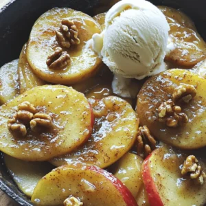 - 4 large apples (preferably Granny Smith or Honeycrisp), peeled, cored, and sliced - 1/4 cup brown sugar - 2 teaspoons ground cinnamon - 1/4 teaspoon nutmeg - 1 tablespoon lemon juice - 1 tablespoon butter - 1/4 cup chopped walnuts (optional) - Vanilla ice cream or whipped cream for serving (optional) Cinnamon apples offer a balance of flavors and nutrients. Each serving has about: - Calories: 180 - Total fat: 6g - Saturated fat: 3g - Carbohydrates: 31g - Fiber: 4g - Protein: 1g - Sugar: 20g These values may vary based on the apples you choose and any toppings you add. Cinnamon apples bring many health benefits. Here’s a quick look: - Apples: High in fiber and vitamin C. They help with digestion and support heart health. - Cinnamon: Contains antioxidants. It may help lower blood sugar and reduce inflammation. - Walnuts: Packed with omega-3 fatty acids. They support brain health and may lower cholesterol. - Lemon Juice: Rich in vitamin C. It boosts your immune system and adds freshness to the dish. This mix of ingredients makes cinnamon apples not just tasty but also good for you. For the full preparation method, check the Full Recipe. First, choose your apples. I like Granny Smith or Honeycrisp. These apples are crisp and tart, perfect for this dish. Peel and core the apples, then slice them thin. Place the slices in a large bowl. Add one tablespoon of lemon juice to keep them fresh. Toss lightly to coat the apples. In a separate bowl, mix together the brown sugar, ground cinnamon, and nutmeg. You want two teaspoons of cinnamon and a little nutmeg for extra flavor. This blend adds warmth and sweetness. Once mixed, sprinkle it over the apples. Toss gently until the apples are fully coated. This step makes your apples taste amazing. Now, heat a large skillet over medium heat. Melt one tablespoon of butter in the skillet. Once the butter is bubbling, add your apple mixture. Sauté the apples for about 5 to 7 minutes. Stir them often to ensure even cooking. You want them tender but still firm. If you like nuts, fold in 1/4 cup of chopped walnuts for a nutty crunch. Cook for another 1 to 2 minutes. When done, remove the skillet from heat. Serve warm with ice cream or whipped cream if you prefer. You can find the full recipe for further details. When you choose apples, look for ones that are firm and fresh. Granny Smith apples bring a nice tartness. Honeycrisp apples add a sweet crunch. Both types work well in this dish. Avoid soft or bruised apples. They won’t hold their shape when cooked. If you like your cinnamon apples sweeter, add more brown sugar. You can start with an extra tablespoon. For less sweetness, cut the sugar in half. Taste as you go. This way, you can find your perfect balance. Adding a splash of lemon juice can also help if the apples are too sweet. You can prepare cinnamon apples a day ahead. Just cook them and let them cool. Store them in an airtight container in the fridge. When you're ready to serve, reheat them on the stove. This saves time and makes serving easier. For the full recipe, check out the entire process to make these delicious apples. {{image_2}} Baked cinnamon apples are a warm and cozy treat. To make them, simply slice your apples and toss them in the cinnamon mixture. Place them in a baking dish and cover with foil. Bake at 350°F for about 25 minutes. The apples will become soft and full of flavor. You can add a sprinkle of oats or nuts on top for a crunchy texture. Stewed cinnamon apples are quick and easy. Start by slicing the apples and placing them in a pot. Add water, cinnamon, and a bit of sugar. Cook over medium heat for about 10 minutes. Stir gently until apples become soft. This method makes a lovely sauce that pairs well with pancakes or yogurt. For a fruity twist, mix in dried fruits like raisins or cranberries. After slicing the apples, add the dried fruits to the bowl with the cinnamon mixture. The dried fruits add a nice chew and sweetness. This variation is great for adding a burst of flavor to your dish. For more details, check the Full Recipe. Cinnamon apples taste great with ice cream or whipped cream. The coolness of ice cream contrasts with the warm apples. Choose vanilla or caramel ice cream for a rich flavor. For a lighter option, use fluffy whipped cream. A scoop on top makes every bite feel special. You can serve cinnamon apples as a dessert or a side dish. They fit well with many meals. Try them with pork chops or roasted chicken. They also make a sweet end to any dinner. Serve them warm for the best taste. Make your cinnamon apples look fancy with a few simple tricks. Use a nice bowl or a clear glass dish. This helps show off the colorful apples and spices. You can also sprinkle some chopped nuts on top for crunch. Add a sprig of mint for a pop of color. These small touches make your dish stand out and impress your guests. For the full recipe, check out the details above. Cinnamon apples last about three to five days in the fridge. Store them in an airtight container to keep them fresh. If they sit out, they will spoil faster. Check for any signs of browning or mushiness before eating. Yes, you can add other spices to cinnamon apples. Nutmeg gives a warm flavor, while ginger adds a zing. You can also try allspice or cardamom for a unique twist. Mix and match to find your favorite blend! Yes, cinnamon apples are naturally gluten-free. The ingredients in this recipe do not contain gluten. Always check the labels if you use pre-packaged items. Enjoy this sweet treat without worry! For the full recipe, be sure to check out the Cinnamon-Spiced Apple Delight section! This post shared how to make tasty cinnamon apples. We looked at key ingredients, their health perks, and nutritional facts. You learned how to prepare and cook the apples step by step. We also discussed ways to pick the best apples and tips for serving. Cinnamon apples are a fun treat for everyone. You can enjoy them as a dessert or snack. Try different styles like baked or stewed. I hope you feel ready to make these delicious apples today. They are both simple and yummy!
