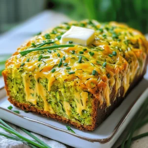 - 2 cups grated zucchini - 1 cup all-purpose flour - 1 cup whole wheat flour - 1 tablespoon baking powder - 1/2 teaspoon baking soda - 1 teaspoon salt - 1/2 teaspoon black pepper - 1 cup sharp cheddar cheese, shredded - 1/4 cup fresh chives, chopped - 1/2 cup buttermilk - 1/4 cup vegetable oil - 2 large eggs - 1 tablespoon honey (optional) You might want to change some ingredients. For flour, try gluten-free blends. They work well too. For buttermilk, use plant-based milk with a splash of vinegar. This makes a great dairy-free option. If you want different cheese, try gouda or mozzarella for a new taste. Fresh ingredients really boost flavor and texture. Zucchini gives moisture and a light crunch. Choose firm, shiny zucchini. This means it’s fresh. For cheese, sharp cheddar adds depth. Look for cheese that smells rich and bold. Always pick high-quality products for the best results. To start, grease your loaf pan. You can use cooking spray or line it with parchment paper. This helps the bread slide out easily after baking. Next, it’s time to prep your zucchini. Grate it using a box grater or a food processor. Make sure to squeeze out any extra moisture from the grated zucchini. This step is key to avoid a soggy bread. Now, let’s mix the ingredients together. In a medium bowl, whisk the grated zucchini, buttermilk, vegetable oil, eggs, and honey (if you choose to add it). Mix until everything is well blended. In a large bowl, whisk together the all-purpose flour, whole wheat flour, baking powder, baking soda, salt, and black pepper. Once you have both mixtures ready, add the zucchini mix to the dry ingredients. It’s important to fold gently. This keeps the bread light and fluffy. Overmixing will make it dense. After that, fold in the shredded cheddar cheese and chopped chives evenly. Now it’s time to bake. Pour the batter into your prepared loaf pan. Smooth the top with a spatula for even baking. Bake it in the preheated oven for 50-60 minutes. To check for doneness, insert a toothpick into the center. If it comes out clean, the bread is ready. Once you remove it from the oven, allow it to cool in the pan for about 10 minutes. This helps it set. Then, transfer it to a wire rack to cool completely. Cooling is important, as it helps the flavors develop and makes slicing easier. - Overmixing the batter: This is a common mistake. If you mix too much, the bread becomes tough. Mix until just combined for a soft texture. - Underbaking the bread: Make sure to bake long enough. A toothpick should come out clean. If it’s wet, it needs more time. - How to achieve the ideal texture: Use fresh zucchini and avoid excess moisture. Squeeze out water from the zucchini. This helps keep your bread light and fluffy. - Recommended oven rack positioning: Bake your bread in the center of the oven. This ensures even heat distribution. - Pairings and toppings for enhanced flavor: Serve warm with butter or a drizzle of honey. Fresh herbs like chives add a nice touch. - How to serve and present: Slice the bread and stack on a plate. Garnish with extra chives for color. You can also pair it with a fresh salad for a tasty meal. {{image_2}} You can change this bread with the seasons. Fresh herbs like basil or rosemary add great flavor. You can also use spices like paprika or garlic powder for a kick. Need more veggies? Try adding shredded carrots or diced bell peppers. They mix well with zucchini and add color. If you want a low-carb version, swap flour for almond flour or coconut flour. This keeps your bread tasty and light. For a keto-friendly option, skip the honey or use a sugar substitute. Want to make it vegan? Replace eggs with flax eggs and use plant-based milk instead of buttermilk. Add different cheeses for new taste. Try feta for a tangy twist or pepper jack for some heat. You can also mix in herbs like dill or parsley for extra flavor. If you’re feeling sweet, add fruits like blueberries or cranberries. These add a nice contrast to the savory flavors. To keep your Zucchini Cheddar Cheese & Chive Buttermilk Bread fresh, store it in the fridge. Wrap it tightly in plastic wrap or place it in an airtight container. This helps prevent it from drying out. You can also use a resealable bag. For long-term storage, freeze the bread. Slice it first for easy thawing. Wrap each slice in plastic wrap, then place them in a freezer bag. This method keeps the bread fresh for up to three months. In the fridge, your bread stays fresh for about a week. If you freeze it, it can last for up to three months. Always check for signs of spoilage. Look for mold or an off smell. If the bread feels hard or dry, it might be best to toss it. Freshness is key for great taste. To enjoy your bread warm, reheat it gently. The oven is best for even heat. Preheat your oven to 350°F (175°C). Wrap the bread in foil to keep it moist. Heat it for about 10-15 minutes. If using the microwave, place a slice on a plate. Heat for 15-20 seconds. This method is quick but may dry the bread out if overdone. Always check it often. Yes, you can use frozen zucchini. Frozen zucchini is a great option. However, it may have more moisture. Make sure to squeeze out excess water before adding it to your batter. Fresh zucchini has a firmer texture, which gives the bread a better bite. If using frozen, remember it may not hold up as well in the baking process. To check for doneness, insert a toothpick into the center. If it comes out clean, your bread is ready. Another good sign is a golden-brown crust. The bread should feel firm when you gently press on it. If it looks wet, give it a few more minutes in the oven. Yes, you can make this bread ahead of time. I recommend baking it and letting it cool first. Once cooled, wrap it tightly in plastic wrap or foil. Store it in the fridge for up to a week. You can also freeze it for up to three months. Just slice it before freezing for easy servings later. This bread is delicious on its own. However, it pairs well with a pat of butter. You can also drizzle honey on top for a sweet touch. Serve it alongside a fresh salad or soup for a complete meal. It’s a great addition to any brunch spread too! For the full recipe, check out Zucchini Cheddar Chive Delight . This article gives you a complete guide to making Zucchini Cheddar Chive Delight. You learned about the key ingredients, how to mix and bake, and the best tips for success. Using fresh ingredients makes a big difference in taste. Don’t forget to store leftovers well to keep them tasty. Try different variations to find combinations you love. With practice, you can make this bread perfect every time. Enjoy your baking and share your creations. Your kitchen will smell amazing!