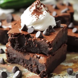 To create these fudgy KETO zucchini brownies, you need a few simple ingredients. Each one plays a key role in making these treats both delicious and healthy. Here’s what you’ll need: - 1 medium zucchini, grated and excess moisture squeezed out - 1/2 cup almond flour - 1/2 cup unsweetened cocoa powder - 1/2 cup erythritol (or your preferred keto sweetener) - 1/4 cup unsweetened applesauce - 2 large eggs - 1/4 cup coconut oil, melted - 1 teaspoon vanilla extract - 1/2 teaspoon baking powder - 1/4 teaspoon salt - 1/2 cup sugar-free dark chocolate chips (optional) The zucchini adds moisture and a subtle texture. Almond flour keeps it low in carbs while offering a nice nutty flavor. Cocoa powder brings that rich chocolate taste we all love. Erythritol provides sweetness without the sugar, making it perfect for a keto diet. Unsweetened applesauce adds more moisture and a touch of natural sweetness. The eggs and melted coconut oil help bind everything together, while vanilla extract enhances the overall flavor. Baking powder gives the brownies a little lift, and salt balances the sweetness. If you like chocolate, the sugar-free dark chocolate chips are a great addition. For the full recipe, check out the detailed steps that follow. - Preheat the oven to 350°F (175°C) and prepare the baking dish. - Combine grated zucchini with dry ingredients in a mixing bowl. Start by preheating your oven. This step is key for even baking. You want that perfect fudgy texture! Line an 8-inch square baking dish with parchment paper. Let some hang over the edges. This helps you lift the brownies out later. In a mixing bowl, take your grated zucchini. Make sure to squeeze out as much moisture as you can. This helps keep the brownies from getting soggy. Next, add the almond flour, cocoa powder, erythritol, baking powder, and salt. Mix them well. You want everything to blend nicely. - Whisk together the wet ingredients until smooth. - Mix wet ingredients into dry until just combined. In a separate bowl, whisk the eggs, melted coconut oil, applesauce, and vanilla extract. Mix until the mixture is smooth. This is where you get that rich flavor. Now, pour this wet mix into the bowl with the dry ingredients. Stir until just combined. Be gentle here! Overmixing can make your brownies tough. - Pour batter into the prepared dish and bake for 25-30 minutes. - Cool the brownies and slice for serving. Now, pour the brownie batter into your prepared dish. Spread it evenly. Pop it in the preheated oven and set a timer for 25-30 minutes. You’ll know they are done when a toothpick comes out mostly clean, with a few moist crumbs clinging to it. Once baked, let the brownies cool for about 10 minutes in the pan. Use the parchment paper to lift them out carefully. Cool completely on a wire rack. Then, slice them up! Enjoy your fudgy keto zucchini brownies. For the full recipe, check below. To make these brownies extra fudgy, moisture control is key. Start by properly squeezing out the moisture from the grated zucchini. I use a clean kitchen towel for this. This step ensures that your brownies do not turn out soggy. Next, be careful not to overmix the batter. Stir the wet and dry ingredients together until just combined. Overmixing can lead to a more cake-like texture instead of the chewy, fudgy brownie you want. Erythritol is my go-to keto sweetener for these brownies. It adds sweetness without raising blood sugar. You can also try monk fruit or stevia. Each sweetener has a different taste, so feel free to experiment. Just keep in mind that some are sweeter than others, so adjust the amount accordingly. These brownies shine on their own, but you can enhance them with toppings. Consider serving warm brownies with whipped coconut cream on top. A sprinkle of extra cocoa powder or sugar-free chocolate chips adds visual appeal. You can even pair them with low-carb ice cream for a delicious contrast. If you’re feeling adventurous, add some fresh berries for a pop of flavor. For the full recipe, check out the detailed instructions above! {{image_2}} You can make these fudgy KETO zucchini brownies even more exciting. Adding nuts gives a nice crunch. Try walnuts or pecans for a great texture. You can also explore different types of sugar-free chocolate. Dark chocolate chips enhance the rich flavor. White chocolate or milk chocolate chips can change the taste, too. Each option offers a unique twist that keeps these brownies fresh and fun. If you have specific dietary needs, this recipe is adaptable. To make these brownies gluten-free, ensure you use certified gluten-free almond flour. For a vegan option, replace eggs with flax eggs. Mix one tablespoon of ground flaxseed with three tablespoons of water. Let it sit for a few minutes until it thickens. This swap retains the fudgy texture while catering to plant-based diets. Pairing these brownies with low-carb ice cream is a game changer. A scoop of vanilla or chocolate complements the rich taste. You can also add toppings like fresh berries or whipped coconut cream. A sprinkle of cocoa powder can elevate the look and flavor. Each pairing enhances your dessert experience, making it truly delightful. For the full recipe, check out the detailed instructions and enjoy your cooking! To keep your fudgy KETO zucchini brownies fresh, store them in an airtight container. Place a piece of parchment paper between layers to avoid sticking. This helps maintain their moist texture. Keep the container at room temperature for up to three days. For longer storage, consider refrigeration. You can freeze brownies for later enjoyment. First, let them cool completely. Then, wrap each brownie in plastic wrap tightly. Place them in a freezer bag or a container. They can stay frozen for about three months. To defrost, move them to the fridge overnight. You can also warm them in the microwave for a few seconds before serving. These brownies stay fresh for about three days at room temperature. In the fridge, they can last up to a week. The key is to check for any signs of spoilage. If they look or smell off, it’s best to discard them. Enjoy your delicious treats while they are fresh for the best taste! These brownies are keto-friendly because they use low-carb ingredients. Almond flour replaces regular flour, reducing carbs significantly. Erythritol is a sweetener that has zero calories and does not raise blood sugar levels. Zucchini adds moisture without many carbs, making these brownies delicious and guilt-free. Yes, you can use other vegetables if you want. Shredded carrots can work well, giving a sweet flavor. You can also try mashed avocado for a creamy texture. Each option will slightly change the taste but will still keep the brownies moist. To check if the brownies are done, use a toothpick. Insert it into the center of the brownies. If it comes out mostly clean with a few moist crumbs, they are ready. Also, look for a firm edge and a slight spring when you press the center. You can substitute almond flour with coconut flour, but use less. Coconut flour absorbs more moisture, so cut the amount to about one-third. You can also use sunflower seed flour for a nut-free option, but the texture may differ from the original recipe. This post covered a delicious keto brownie recipe made with simple ingredients. You learned how to mix dry and wet elements for a fudgy texture. We shared tips to enhance your brownies and explored variations for unique flavors. I also included storage info to keep your treats fresh. Enjoying these brownies can fit perfectly into your diet while satisfying your sweet tooth. Try them out and see how easy it is to indulge guilt-free!
