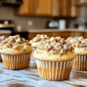 Cooking coffee cake muffins is fun and easy. You need simple ingredients that you may already have at home. Here’s what you need: - 2 cups all-purpose flour - 1 cup granulated sugar - 1/2 cup unsalted butter, softened - 2 large eggs - 1 tablespoon baking powder - 1 teaspoon ground cinnamon - 1/2 teaspoon salt - 1 cup milk - 1 teaspoon vanilla extract - 1/2 cup chopped walnuts or pecans (optional) - 1/2 cup brown sugar (for topping) - 1 tablespoon cinnamon (for topping) - 2 tablespoons melted butter (for topping) These ingredients work together to create soft and delicious muffins. The butter adds richness, while the sugar sweetens the mix. The eggs help bind everything, making your muffins fluffy. Don't forget the cinnamon for that warm, cozy flavor. If you want to get creative, try adding walnuts or pecans. They add a nice crunch and flavor. You can find the full recipe at Cozy Coffee Cake Muffins. For perfect muffins, use fresh ingredients. Enjoy baking! 1. Preheat your oven to 375°F (190°C). This helps the muffins bake evenly. 2. Prepare a 12-cup muffin tin. Use paper liners or spray it with non-stick spray. 1. In a large bowl, cream together 1/2 cup of softened butter and 1 cup of granulated sugar until it looks light and fluffy. This takes about 2-3 minutes. 2. Add 2 large eggs one at a time. Mix well after each egg. This keeps your batter smooth. 3. In another bowl, whisk together 2 cups of all-purpose flour, 1 tablespoon of baking powder, 1 teaspoon of ground cinnamon, and 1/2 teaspoon of salt. 4. Gradually add the dry mix to the wet mix. Alternate with 1 cup of milk, starting and ending with flour. Stir until just combined. A few lumps are fine! 1. Fill each muffin cup about 2/3 full with the batter. 2. For the topping, mix 1/2 cup of brown sugar, 1 tablespoon of cinnamon, and 2 tablespoons of melted butter in a small bowl. 3. Sprinkle this topping on each muffin cup. 4. Bake the muffins for 18-20 minutes. Insert a toothpick to check if they are done. If it comes out clean, they are ready! For more detailed guidance, check the Full Recipe. To make the best coffee cake muffins, avoid overmixing the batter. When you mix, stop as soon as you see no dry flour. A few lumps are okay. Overmixing can lead to tough muffins. If your muffins do not rise well, check your oven temperature. A hot oven helps them puff up. I suggest using an oven thermometer if you think your oven runs cool or hot. Adjust the temperature to 375°F (190°C) for the best results. You can make these muffins even tastier by adding coffee or espresso powder. Just one teaspoon can boost the flavor without being too strong. Try different nuts and toppings to change things up. Chopped pecans or even chocolate chips work well. You can also sprinkle some shredded coconut on top for a twist. One common mistake is using the wrong oven temperature. If your oven is too hot, the muffins may burn. If it is too cool, they will not rise well. Another mistake is not using room temperature ingredients. Cold eggs and milk can cause the batter to mix unevenly. Let them sit out for about 30 minutes before you start baking. {{image_2}} You can change your coffee cake muffins in many fun ways. For a spiced version, add extra cinnamon, nutmeg, or ginger. This mix gives the muffins a warm flavor. You can also try chocolate chip coffee cake muffins. Just fold in a cup of chocolate chips into the batter. The sweet chocolate pairs well with the cinnamon. It’s easy to make coffee cake muffins for different diets. For gluten-free muffins, use a gluten-free flour blend. Be sure it measures like regular flour. If you want vegan muffins, swap the butter for coconut oil. You can replace the eggs with flax eggs or applesauce. These changes keep your muffins tasty and friendly for everyone. You can have fun with seasonal flavors too. For fall, try pumpkin spice coffee cake muffins. Just add half a cup of pumpkin puree and a bit more spice. You can also create holiday-themed variations. Use crushed candy canes for a minty twist or add dried fruits for a festive touch. Each season brings a new chance to enjoy these muffins. For the full recipe, check out the Cozy Coffee Cake Muffins section! To keep your coffee cake muffins fresh, store them at room temperature. Place them in an airtight container. This will help maintain their lovely texture and flavor. If you plan to eat them within a few days, this method works best. If you want to save muffins for a longer time, consider freezing them. Wrap each muffin tightly in plastic wrap, then place them in a freezer bag. This will protect them from freezer burn. You can enjoy them later without losing flavor. Coffee cake muffins stay fresh for about 3 to 5 days at room temperature. After that, they may dry out. You may notice a change in texture or flavor. Signs of spoilage include mold, an off smell, or a hard texture. If you see any of these signs, it’s best to toss them. Always check before eating. To enjoy your muffins warm, use an oven or a microwave. For the oven, preheat it to 350°F (175°C) and place the muffins on a baking sheet. Heat them for about 10 minutes. This keeps them nice and fluffy. If you choose the microwave, place a muffin on a plate. Heat it for about 10 to 15 seconds. This method may dry them out a bit, so keep an eye on it. To keep muffins moist while reheating, cover them with a damp paper towel. This adds moisture back into the muffin, making it delicious again. To make coffee cake muffins from scratch, follow these key steps: 1. Preheat the oven: Set your oven to 375°F (190°C). 2. Prepare muffin tin: Line a 12-cup muffin tin with paper liners or use non-stick spray. 3. Mix butter and sugar: Cream together softened butter and sugar until light. 4. Add eggs: Beat in the eggs one at a time. 5. Combine dry ingredients: In another bowl, whisk flour, baking powder, cinnamon, and salt. 6. Mix wet and dry: Slowly add dry mix to wet mix, alternating with milk. 7. Fold in vanilla: Gently stir in vanilla and nuts if you want. 8. Make topping: Mix brown sugar, cinnamon, and melted butter in a separate bowl. 9. Fill muffin cups: Pour batter into cups and sprinkle topping on each. 10. Bake: Bake for 18-20 minutes until a toothpick comes out clean. These steps make it easy to create yummy coffee cake muffins. Yes, you can substitute many ingredients for allergies or preferences: - Butter: Use coconut oil or margarine. - Milk: Almond milk or soy milk works well. - Eggs: Use flax eggs (1 tablespoon flaxseed meal + 2.5 tablespoons water = 1 egg). - Nuts: Omit nuts or replace with seeds like sunflower seeds. These swaps help you enjoy muffins that fit your needs. For perfect doneness, do this: - Toothpick test: Insert a toothpick in the center. It should come out clean. - Look for color: Muffins should be golden brown on top. - Touch test: Lightly press the top. It should spring back. These tips help you bake muffins that are just right. Yes, you can freeze coffee cake muffins. Here’s how: 1. Cool muffins: Let them cool completely after baking. 2. Wrap well: Wrap each muffin in plastic wrap or foil. 3. Place in a bag: Put wrapped muffins in a freezer-safe bag. 4. Freeze: Store them in the freezer for up to 3 months. To thaw, leave muffins at room temperature or warm them in the oven. Enjoy fresh muffins anytime! In this article, I covered how to make delicious coffee cake muffins from scratch. We explored the key ingredients, detailed steps, useful tips, and variations. I shared storage methods to keep your muffins fresh. Remember, the right temperature and careful mixing matter. Feel free to customize flavors or adapt for dietary needs. With practice, your muffins will be a hit! Enjoy baking and sharing this treat!
