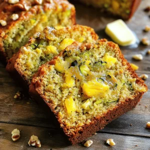 To make a tasty pineapple zucchini bread, you need a few key ingredients. Here’s what you will need: - 1 cup grated zucchini (about 1 medium zucchini) - 1 cup crushed pineapple, drained - 1/2 cup unsweetened applesauce - 1/2 cup granulated sugar - 1/2 cup brown sugar, packed - 2 large eggs - 1/3 cup vegetable oil - 1 teaspoon vanilla extract - 1 1/2 cups all-purpose flour - 1 teaspoon baking soda - 1/2 teaspoon baking powder - 1/2 teaspoon salt - 1 teaspoon ground cinnamon - 1/4 teaspoon nutmeg (optional) - 1/2 cup chopped walnuts or pecans (optional) Using fresh zucchini and pineapple makes the bread moist and full of flavor. The applesauce adds sweetness, while the sugars balance the taste. Eggs help bind everything together, and the spices add warmth. You can play with this recipe by adding different ingredients. Here are some suggestions: - Nuts: Use walnuts or pecans for crunch. - Dried Fruit: Add raisins or dried cranberries for extra sweetness. - Spices: Try ginger or allspice for a different flavor. - Flour: Swap some all-purpose flour with whole wheat for added fiber. - Applesauce: Use mashed banana instead of applesauce for a fruity twist. These options can make your bread unique and fit your taste. Don’t be afraid to experiment! When baking, accurate measurements matter. Here are some useful tips: - Use Dry Measuring Cups: For flour and sugars, use dry measuring cups. - Spoon and Level: Spoon flour into the cup and level it with a knife. Don’t pack it down. - Liquid Ingredients: Use a liquid measuring cup for oils and liquids. - Egg Size: Use large eggs for best results. Measuring accurately helps your bread rise and bake evenly. Follow these tips to ensure your pineapple zucchini bread turns out great! If you want the full recipe, check it out. Gather all the ingredients first. This makes it easy to cook. You need: - 1 cup grated zucchini (about 1 medium zucchini) - 1 cup crushed pineapple, drained - 1/2 cup unsweetened applesauce - 1/2 cup granulated sugar - 1/2 cup brown sugar, packed - 2 large eggs - 1/3 cup vegetable oil - 1 teaspoon vanilla extract - 1 1/2 cups all-purpose flour - 1 teaspoon baking soda - 1/2 teaspoon baking powder - 1/2 teaspoon salt - 1 teaspoon ground cinnamon - 1/4 teaspoon nutmeg (optional) - 1/2 cup chopped walnuts or pecans (optional) Make sure to wash the zucchini well. Grate it finely. Drain the pineapple so it doesn't add too much liquid. This keeps your bread from getting soggy. In one big bowl, mix the wet ingredients. Combine the grated zucchini, crushed pineapple, applesauce, both sugars, eggs, vegetable oil, and vanilla. Stir until everything blends well. In another bowl, combine the dry ingredients. Whisk together the flour, baking soda, baking powder, salt, cinnamon, and nutmeg if you choose to add it. Now, slowly add the dry mix to the wet mix. Stir gently. Don’t overmix; a few lumps are okay. If you want some crunch, fold in the chopped nuts. Preheat your oven to 350°F (175°C). Grease a 9x5-inch loaf pan with oil or butter. Pour your batter into the pan and smooth the top. Bake for 50-60 minutes. To check if it’s done, insert a toothpick into the center. If it comes out clean, your bread is ready. Once baked, let it cool in the pan for about 10 minutes. After that, move it to a wire rack to cool completely. This helps keep the bread nice and moist. You can find the Full Recipe for exact details. To keep your pineapple zucchini bread moist, use fresh zucchini. Grate it right before mixing. The water in the zucchini adds great moisture. Adding crushed pineapple helps, too. Both ingredients make the bread soft and tasty. If you want extra moisture, you can add more applesauce. You can also try adding a bit of yogurt. This gives a nice creaminess to the bread. One common mistake is overmixing the batter. Mix just until combined. If you see some lumps, that's okay! Overmixing makes the bread tough. Another mistake is not checking the oven temp. Always use an oven thermometer. If the oven is too hot, the bread may burn outside but stay raw inside. Lastly, don't skip the cooling time. Let the bread cool in the pan for 10 minutes. This helps it stay together when you remove it. When grating zucchini, use a box grater or food processor. Aim for small, even pieces. After grating, squeeze out excess water using a clean cloth or paper towel. This helps prevent the bread from being too wet. If you want a sweeter taste, use smaller zucchini. They are often more tender and sweeter. Grated zucchini can also be stored in the fridge for a day, but use it fresh for the best flavor. For the complete guide with all the details, check out the [Full Recipe]. {{image_2}} You can change the flavor of your pineapple zucchini bread by using different nuts or seeds. Try using chopped almonds or hazelnuts instead of walnuts or pecans. Each nut adds a new twist. You may also try sunflower seeds or pumpkin seeds for a crunchy texture. These options make the bread fun and unique. If you need a gluten-free version, swap all-purpose flour for gluten-free flour. Be sure to check the flour blend for baking powder. This will help keep the bread light and fluffy. You can also add a bit of xanthan gum to mimic the texture of regular flour. This small change can make a big difference in your bread. Adding spices or extracts can boost the flavor of your bread. Try adding 1/2 teaspoon of ginger or allspice for warmth. You can also use almond extract instead of vanilla for a nutty taste. These small tweaks can make your pineapple zucchini bread even more delightful. Feel free to experiment and find your favorite flavors! To keep your pineapple zucchini bread fresh, store it in an airtight container. Place the bread at room temperature for up to three days. If you want it to last longer, refrigerate it. The cold air will slow down spoilage. However, refrigeration can dry it out. To combat this, wrap it in plastic wrap before placing it in the fridge. Freezing is a great option if you want to save some for later. First, let the bread cool completely. Then, wrap it tightly in plastic wrap. After that, place it in a freezer bag. Label the bag with the date. You can freeze it for up to three months. When you are ready to enjoy it, thaw it overnight in the fridge. This will help keep it moist. To reheat your bread, slice it first for even heating. You can use a microwave for quick warming. Heat it in 10-15 second intervals until warm. For a crispier texture, use an oven. Preheat the oven to 350°F (175°C), and place the slices on a baking sheet. Heat for about 10 minutes. This will bring back its delicious flavor and texture. Enjoy your pineapple zucchini bread warm! Yes, you can use frozen zucchini. Just make sure to thaw and drain it well. If you skip draining, the bread may end up soggy. The texture might differ slightly, but the taste stays great. You can use mashed bananas or yogurt as a substitute for applesauce. Both options keep the bread moist. If you want a more tropical flavor, consider using crushed pineapple instead. This adds sweetness, too. To check if your bread is done, insert a toothpick into the center. If it comes out clean, the bread is ready. You can also gently press the top; it should spring back. If it leaves an indentation, bake for a few more minutes. You learned about key ingredients and methods for making delicious pineapple zucchini bread. I shared useful tips for baking and storage too. Remember, a little care in measuring and mixing helps your bread turn out perfect. Try different nuts or spices for fun new flavors. Keep this guide handy for your next baking adventure. Enjoy your tasty bread and happy baking!