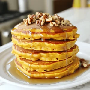 To make the perfect Gilmore Girls pumpkin pancakes, you need the right ingredients. Here’s a simple list: - 1 cup all-purpose flour - 1 tablespoon baking powder - 1/2 teaspoon baking soda - 1 teaspoon ground cinnamon - 1/2 teaspoon ground nutmeg - 1/4 teaspoon ground ginger - 1/4 teaspoon salt - 1 cup pumpkin puree (canned or fresh) - 1 cup milk (or a dairy-free alternative) - 2 large eggs - 2 tablespoons maple syrup - 2 tablespoons melted butter (or coconut oil) - Optional: pecans or walnuts for topping These ingredients combine to create a warm and cozy dish that celebrates fall. The pumpkin puree adds a rich, sweet flavor, while the spices bring warmth. The baking powder and baking soda help the pancakes rise, making them light and fluffy. Using fresh pumpkin can enhance the taste, but canned is quick and easy. You can also switch to dairy-free milk if you prefer. Topping with nuts adds a nice crunch and flavor. For the full recipe, check the details above. Enjoy your cooking! How to mix dry ingredients Start with a large bowl. Add 1 cup of all-purpose flour, 1 tablespoon of baking powder, 1/2 teaspoon of baking soda, 1 teaspoon of ground cinnamon, 1/2 teaspoon of ground nutmeg, 1/4 teaspoon of ground ginger, and 1/4 teaspoon of salt. Whisk these together until they blend well. Combining wet ingredients for the batter In another bowl, mix 1 cup of pumpkin puree, 1 cup of milk, 2 large eggs, 2 tablespoons of maple syrup, and 2 tablespoons of melted butter. Stir until you achieve a smooth mixture. Techniques for cooking the pancakes Pour the wet mixture into the dry mix. Stir gently until you see a few lumps. This means your batter is just right! Heat a non-stick skillet over medium heat. Lightly grease it with butter or oil. Recommended skillet temperature Aim for medium heat on your skillet. If it's too hot, the pancakes may burn. Timing for pancake flipping Cook each pancake for about 2-3 minutes. Look for bubbles on the surface. When the edges set, it’s time to flip! Tips for maintaining perfect texture Avoid overmixing the batter. This keeps your pancakes fluffy. If they seem too thick, add a splash of milk. Enjoy making these delicious Gilmore Girls pumpkin pancakes! For the complete recipe, check the [Full Recipe]. To make your pancakes fluffy, focus on key ratios. Use 1 cup of flour with 1 tablespoon of baking powder. This mix helps create lift in your pancakes. Remember, don’t overmix your batter. Stir gently until you see a few lumps. Overmixing can lead to tough pancakes. Keep it light and simple for the best results. You can boost the flavor of your pancakes with spices. Try adding 1 teaspoon of cinnamon and a pinch of nutmeg. Ground ginger also adds a warm touch. For extra fun, toss in some chocolate chips or chopped nuts. Top your pancakes with pecans or walnuts to add crunch. Drizzle with maple syrup to make them even more delicious. Enjoy the warmth of fall with every bite! {{image_2}} If you want to go gluten-free, there are great alternatives for flour. You can use almond flour, coconut flour, or a gluten-free all-purpose blend. Each option gives a unique taste and texture. The best gluten-free flour blends combine different types of flours. Look for blends that include rice flour, tapioca flour, and potato starch. These blends work well in pancakes, keeping them fluffy and soft. To make your pancakes even more fun, consider adding chocolate chips or dried fruits. Chocolate chips bring sweetness and richness. Dried fruits, like cranberries or raisins, add a chewy texture and burst of flavor. You can also change up the nuts or syrups you use. Try topping your pancakes with pecans, walnuts, or even hazelnuts. Each nut adds a different crunch. For syrup, maple is classic, but you can also use caramel or honey for a new twist. For the full recipe, check out the detailed instructions and enjoy these delicious variations! To keep your leftover pumpkin pancakes fresh, follow these tips. First, let them cool completely. This step stops steam from forming inside the storage container. Place the pancakes in a single layer in an airtight container. If you have many, use parchment paper between layers. For refrigerating, you can store the pancakes for up to three days. Just remember to seal them well to avoid drying out. If you want to keep them longer, freezing is a great option. To freeze pancakes, stack them with parchment paper between each one. Place the stack in a freezer-safe bag. You can store them for up to three months. When you're ready to enjoy your pancakes again, reheating them is simple. The best method is to use a skillet over low heat. This way, they warm evenly. Flip them once to heat both sides. You can also use a microwave for quick reheating. Just place a few pancakes on a plate and cover them with a damp paper towel. Heat for about 30 seconds. To keep their texture and flavor, avoid overcooking. If they seem dry, add a splash of syrup or milk when reheating. This will help bring back their original moistness. Enjoy your tasty pancakes just like the first time! Can I use fresh pumpkin instead of canned? Yes, you can use fresh pumpkin! Start with a small pumpkin. Cut it, bake it, and scoop out the soft flesh. Blend it into a smooth puree. This will give your pancakes a fresh taste. Just make sure to measure out one cup for the recipe. How do I make vegan pumpkin pancakes? To make vegan pumpkin pancakes, replace the eggs with flax eggs. Mix one tablespoon of ground flaxseed with two and a half tablespoons of water. Let it sit until it thickens. Also, use a non-dairy milk like almond or oat milk. Replace melted butter with coconut oil or a vegan butter. Connection to "Gilmore Girls" episodes or characters In "Gilmore Girls," food has a special place. The show's warmth shines through its cozy meals. Pumpkin pancakes fit right in with the fall vibe. They remind fans of family breakfasts at Luke's Diner. It’s a sweet nod to the show's love for food and connection. Why pumpkin pancakes resonate with fans of the show Fans love pumpkin pancakes because they are comforting. They bring to mind memories of autumn and family. Just like the Gilmore girls, pumpkin pancakes are full of warmth and charm. They make you feel at home, just like a good episode of the show. Plus, they are easy to make and share! These Gilmore Girls pumpkin pancakes are simple and fun to make. We covered the key ingredients, from flour to spices. The step-by-step guide helps you mix and cook perfectly fluffy pancakes. You can also try gluten-free options and flavor twists for variety. Remember to store any leftovers correctly and enjoy them later. Whether you stick to the classic recipe or get creative, these pancakes will please everyone. Dive in and savor the cozy taste of fall, just like the Gilmore girls would!