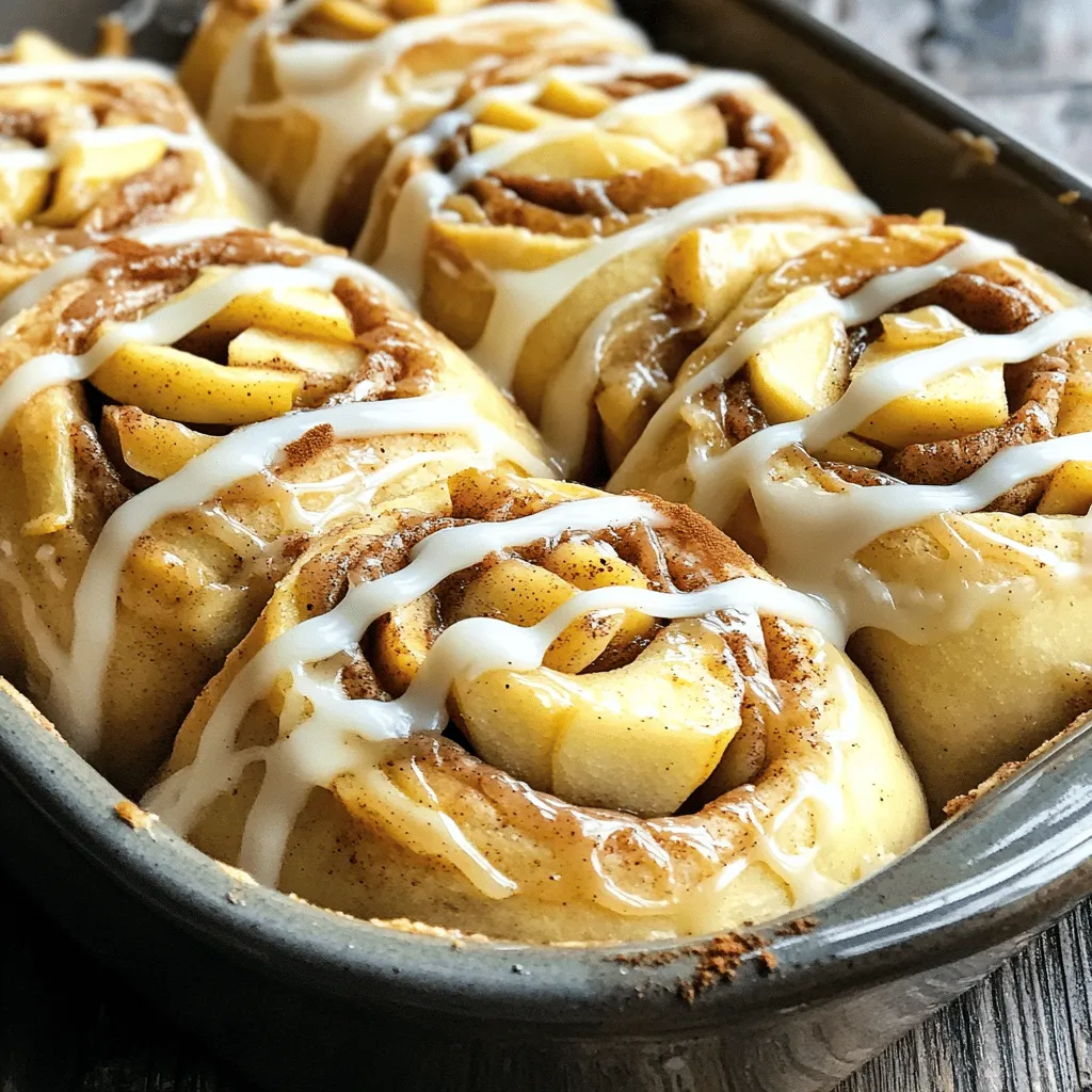Apple Cinnamon Rolls Delightfully Soft and Sweet
