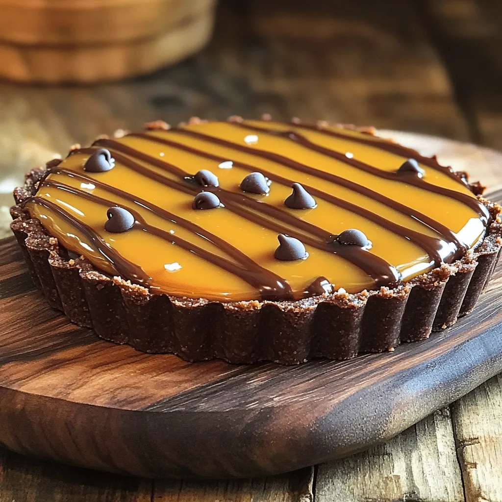 Chocolate Chip Salted Caramel Tart Divine Indulgence
