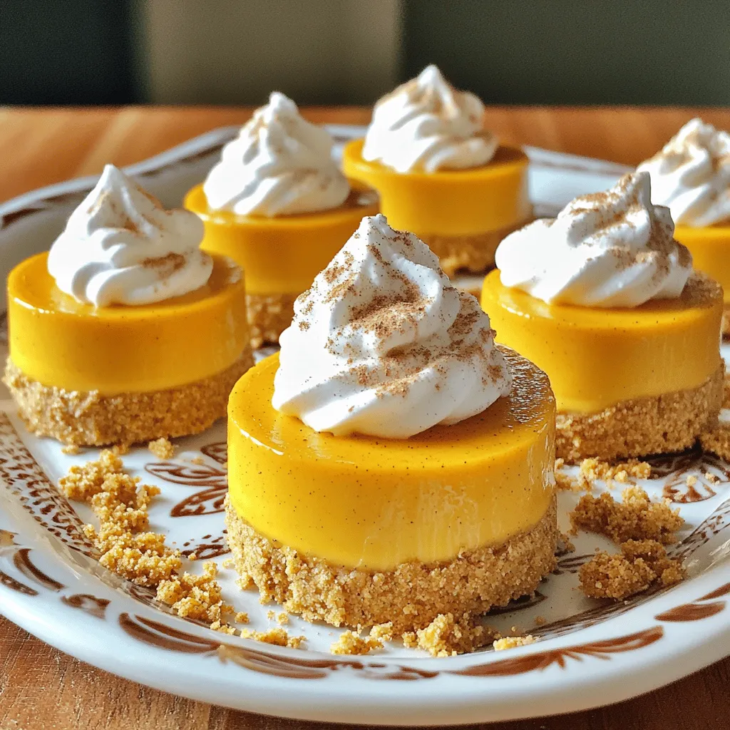 No-Bake Pumpkin Mini Cheesecakes Simple and Delicious