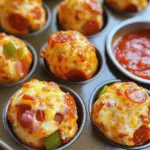 - 1 can refrigerated pizza dough - 1 cup mozzarella cheese, shredded - 1/2 cup pepperoni, chopped - 1/4 cup bell pepper, diced - 1/4 cup onion, finely chopped - 1 teaspoon Italian seasoning - 1/2 cup marinara sauce (for dipping) - Olive oil spray or melted butter (for greasing) You can use a gluten-free pizza dough if needed. For cheese, try cheddar or provolone. You can swap pepperoni with cooked sausage or veggies. Use mushrooms or spinach for a veggie twist. Pick cheese that feels firm and smells fresh. For bell peppers, choose ones with bright skin. Select peppers that feel heavy and firm. When buying pepperoni, look for slices that have a rich color and no excess grease. Always check the date on packages for freshness. - Preheat your oven to 375°F (190°C). - Grease a muffin tin with olive oil spray or melted butter. To start, you need to make your kitchen ready. Preheating your oven helps cook the pizza bombs evenly. The greased muffin tin keeps the dough from sticking. - In a bowl, mix mozzarella cheese, pepperoni, bell pepper, onion, and Italian seasoning. - Roll out the pizza dough and cut it into 3x3 inch squares. - Place a tablespoon of the filling in the center of each square. - Gather the corners of the dough up and pinch to seal. Now comes the fun part! Mixing the filling gives you a chance to add your favorite flavors. Once mixed, cut the dough into squares. Each square will hold a tasty surprise. Pinch the dough well to keep all that goodness inside. - Place the dough balls seam-side down in the muffin tin. - Bake for 15-20 minutes until golden brown and cheese is bubbling. - Let them cool for a few minutes before removing from the tin. Baking transforms your raw pizza bombs into golden bites of joy. Look for a nice brown color and bubbling cheese. That’s when you know they’re ready! Serve them warm with marinara sauce for dipping. This is a must-try recipe for fun finger food. For the full recipe, check out the provided link. To keep your pizza bombs from getting soggy, follow these tips: - Use a hot oven: Preheating helps the dough cook fast. - Don’t overfill: Use just enough filling to seal the dough. To ensure the dough cooks evenly: - Space them out: Leave enough room in the muffin tin. - Check doneness: Look for a golden-brown color on top. To amp up the taste, try adding spices and herbs like: - Oregano for a classic touch. - Garlic powder for extra flavor. Combining different meats and cheeses makes it more fun: - Try sausage with pepperoni for a meaty bomb. - Mix mozzarella with cheddar for a cheesy twist. You can also make these in an air fryer: - Set your air fryer to 375°F for about 10-12 minutes. - Check for golden color to know when they are done. Using a conventional oven is easy too: - Follow the baking instructions from the recipe. - Use the same time but check for doneness as ovens vary. For the full recipe, check out the details above. {{image_2}} Muffin Tin Pizza Bombs are fun to make and easy to customize. You can switch up the filling to suit your taste. Vegetarian options: - Use spinach, mushrooms, and feta cheese. - Try diced zucchini and sun-dried tomatoes. - Swap pepperoni for olives or artichokes. Unique ingredient combinations: - Add barbecue chicken and cheddar cheese. - Try buffalo sauce with blue cheese and celery. - Mix in pesto with mozzarella and roasted red peppers. Dips can elevate your pizza bombs. Here are some creative ideas: - Serve with marinara sauce for classic flavor. - Try ranch dressing for a cool touch. - Use garlic butter for a rich dip. Pair your pizza bombs with sides and drinks: - Serve with a fresh salad for balance. - Pair with soda or sparkling water for a fun twist. - Add potato wedges for a hearty meal. You can easily adapt Muffin Tin Pizza Bombs for different diets. Gluten-free modifications: - Use gluten-free pizza dough instead of regular. - Check labels on all ingredients to ensure they are gluten-free. Vegan alternatives: - Replace cheese with vegan cheese options. - Use tofu or tempeh in place of meat. - Add more veggies for a tasty filling. Explore these variations and serving ideas to make your pizza bombs unique and fun! For the full recipe, check the main section. To keep your Muffin Tin Pizza Bombs fresh, store any leftovers in an airtight container. This will help them stay soft and tasty. If you don't have an airtight container, use plastic wrap to cover them tightly. Place them in the fridge, where they will stay good for about three days. When you want to enjoy your pizza bombs again, the best way to reheat them is in the oven. Set your oven to 350°F (175°C). Place the pizza bombs on a baking sheet and heat for about 10 minutes. This method keeps them crispy on the outside. If you're short on time, you can use the microwave. Just heat them for 30 seconds to 1 minute. However, be cautious as this may make them a bit soggy. If you want to save time later, you can freeze unbaked pizza bombs. After you assemble them, place them on a baking sheet and freeze until solid. Then, transfer them to a freezer bag. They can stay in the freezer for up to three months. When you’re ready to bake, just remove them from the freezer. Thaw them in the fridge overnight, then bake as usual. You can also bake them straight from frozen; just add a few more minutes to the cooking time. Enjoy your delicious pizza bombs anytime! Muffin Tin Pizza Bombs last about three days in the fridge. Make sure to store them in an airtight container. This keeps them fresh and tasty. You can also reheat them in the oven or microwave. This brings back their warm, gooey goodness. Yes, you can make Muffin Tin Pizza Bombs ahead of time. You can prepare the filling and dough in advance. Just assemble them and store in the fridge. Bake them when you're ready to serve. This saves time and makes for a fun snack later. You can serve many tasty sides with Muffin Tin Pizza Bombs. Some great options include: - A fresh salad - Garlic bread - Veggie sticks with dip - Extra marinara sauce for dipping These pairings add flavor and fun to your meal. Yes, you can make Muffin Tin Pizza Bombs without cheese. Simply leave it out or use a cheese substitute. You can also add more veggies or cooked meats. This keeps the flavor rich and satisfying without cheese. To fix soggy pizza bombs, ensure proper cooking. Here are some tips: - Bake them longer to crisp up the dough. - Avoid overfilling the dough balls. - Use less sauce in the filling. These steps help keep your pizza bombs nice and crunchy. For the full recipe, check out the detailed instructions above. You learned how to make Muffin Tin Pizza Bombs with easy steps. We covered ingredients, tips for freshness, and fun variations. You can customize these treats for any taste. Remember to store leftovers properly to enjoy later. With these tips, you can create pizza bombs that are tasty and fun to eat. Now, gather your ingredients and start cooking!