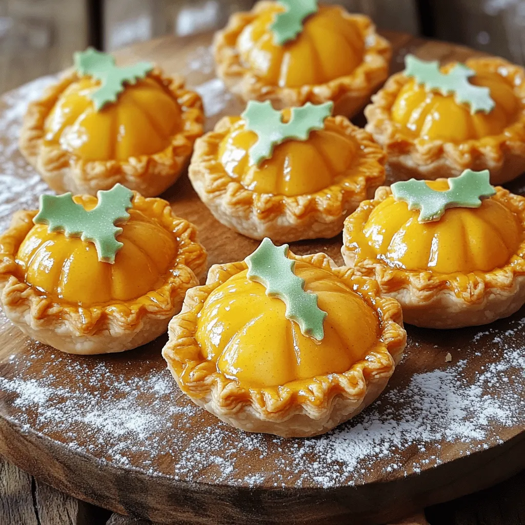 Mini Apple Pies In The Shape Of Pumpkins Delight