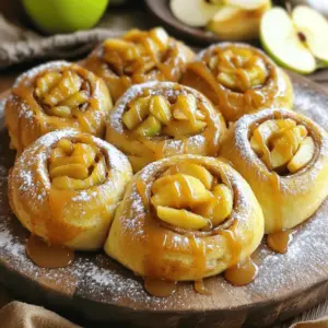 - 1 can (16 oz) of refrigerated crescent roll dough - 1/2 cup brown sugar - 1 teaspoon ground cinnamon - 1 large apple, peeled, cored, and diced (preferably Granny Smith) - 1/2 cup caramel sauce (store-bought or homemade) - 1/4 cup chopped pecans (optional) - 1/4 cup powdered sugar (for icing) - 1-2 tablespoons milk (for icing) Using precise measurements makes a big difference. Each ingredient plays a key role in flavor and texture. The crescent roll dough is the base, while the brown sugar and cinnamon bring warmth. The apple adds freshness, and the caramel sauce ties it all together. If you want to switch things up, consider these ideas: - Use puff pastry instead of crescent roll dough for a flakier texture. - Swap brown sugar with white sugar if that's what you have. - Any sweet apple works well if Granny Smith is unavailable. - Try almond or walnuts in place of pecans for a different crunch. - Use cream cheese instead of powdered sugar and milk for a rich icing. Feel free to explore these options to make your caramel apple cinnamon rolls unique! For the full recipe, check out the details above. Start by gathering your ingredients. You need: - 1 can (16 oz) of refrigerated crescent roll dough - 1/2 cup brown sugar - 1 teaspoon ground cinnamon - 1 large apple, peeled, cored, and diced (preferably Granny Smith) - 1/2 cup caramel sauce (store-bought or homemade) - 1/4 cup chopped pecans (optional) - 1/4 cup powdered sugar (for icing) - 1-2 tablespoons milk (for icing) Next, preheat your oven to 350°F (175°C). Grease a baking dish with cooking spray. Unroll the crescent roll dough on a clean surface. Press the seams to make a solid rectangle. In a small bowl, mix the brown sugar and cinnamon. Sprinkle this over your dough. Spread the diced apple pieces evenly on top. If you like pecans, add them now too. Now, roll the dough tightly from the long side. Make sure to keep all the filling inside. Slice the rolled dough into 8 equal pieces. Place these rolls cut side up in the greased baking dish. Drizzle the caramel sauce over the rolls. This will add a sweet touch as they bake. Bake in your preheated oven for 20 to 25 minutes. Look for a golden brown color and a cooked-through texture. While the rolls bake, prepare the icing. In a small bowl, whisk the powdered sugar and milk together. Keep mixing until you get a smooth texture. If it's too thick, add more milk until it flows nicely. Once the rolls are out of the oven, let them cool for a few minutes. Drizzle the icing over the warm rolls. For an extra treat, serve them with additional caramel sauce on top. Enjoy your Easy Caramel Apple Cinnamon Rolls! For the complete process, check the Full Recipe. To make your caramel apple cinnamon rolls shine, follow these tips. - Choose the right apple: Use a tart apple like Granny Smith. This will balance the sweetness of the caramel. - Roll tightly: When rolling the dough, keep it snug. This helps hold the filling inside. - Even baking: Rotate your baking dish halfway through. This helps the rolls bake evenly. - Cool before icing: Let the rolls cool for a few minutes before adding the icing. This keeps it from melting away. Here are some common pitfalls to watch for. - Skipping the greasing: Always grease your baking dish. This prevents sticking and makes cleanup easy. - Using too much filling: Don't overfill the rolls. This can make them hard to seal and bake. - Not checking doneness: Keep an eye on the rolls towards the end of baking. They should be golden brown. Serve your caramel apple cinnamon rolls in style. - Warm and fresh: Serve them warm straight from the oven. This enhances the gooey caramel. - Top with extra caramel: Drizzle more caramel sauce on top before serving. This adds a rich flavor. - Garnish with nuts: Sprinkle chopped pecans or walnuts on top for crunch. This gives the rolls a tasty twist. For more details, check the Full Recipe. Enjoy these delightful rolls with friends and family! {{image_2}} If you want to mix things up, try different fillings. You can swap apples for pears or even peaches. These fruits add a nice twist to the flavor. You can also add raisins or dried cranberries for a chewy texture. Want a nutty crunch? Use walnuts instead of pecans. This keeps the rolls exciting with every bite. Toppings can change your rolls completely. Instead of caramel sauce, drizzle melted chocolate for a different taste. You can use cream cheese icing for a rich, tangy flavor. Try adding crushed nuts or sprinkles on top for fun colors and textures. A sprinkle of sea salt can also enhance sweetness. To make these rolls vegan, choose plant-based dough. Use a dairy-free caramel sauce. For gluten-free options, look for gluten-free crescent roll dough. They may need extra care to roll, but the flavor will shine. These adaptations let everyone enjoy this tasty fall treat. To keep your caramel apple cinnamon rolls fresh, store them in an airtight container. Make sure they cool completely before sealing. This helps keep the rolls soft and tasty. You can keep them at room temperature for 2 days. If you want them to last longer, store them in the fridge for up to a week. You can freeze these rolls for later enjoyment. First, let them cool completely. Next, wrap each roll tightly in plastic wrap. Then place them in a freezer-safe bag or container. They can stay in the freezer for up to 3 months. When you're ready to eat, simply thaw them in the fridge overnight. To reheat your rolls, preheat your oven to 350°F (175°C). Place the rolls on a baking sheet and cover them with foil. Heat for about 10-15 minutes, or until warm. If you want them extra gooey, add a drizzle of caramel sauce before heating. You can also microwave them for 20-30 seconds if you prefer a quicker option. Just be careful not to overheat, so they don't dry out. Enjoy your delicious treat warm! Yes, you can use frozen dough. Just thaw it first. This helps the dough roll easily. Follow the same steps as with refrigerated dough. Your rolls will still taste great! To make homemade caramel sauce, gather these ingredients: - 1 cup granulated sugar - 6 tablespoons unsalted butter - 1/2 cup heavy cream - A pinch of salt 1. In a pan, heat the sugar over medium heat. Stir it until it melts and turns amber. 2. Add the butter and mix until melted. 3. Slowly pour in the cream while stirring. It will bubble up! 4. Add a pinch of salt and mix until smooth. Let it cool before using it in your rolls. Granny Smith apples are perfect for this recipe. They are tart and balance the sweet caramel well. You can also try Honeycrisp or Fuji apples for a sweeter touch. Choose your favorite for the best flavor! You learned about making delicious caramel apple cinnamon rolls in this post. We covered the ingredients, step-by-step instructions, and helpful tips to make your baking easier. You also explored fun variations and storage tips for leftovers. Remember, perfecting your rolls takes practice, so don't rush. Enjoy experimenting with different flavors and fillings. With these insights, you can impress friends and family alike. Happy baking!