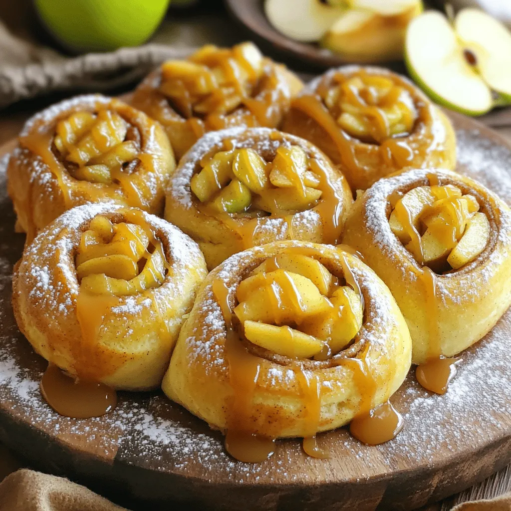 Easy Caramel Apple Cinnamon Rolls Tasty Fall Delight