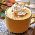 To make a tasty Healthy Pumpkin Spiced Latte, you need some essential ingredients. Here’s what you should gather: - 1 cup unsweetened almond milk (or any milk of choice) - 1/2 cup brewed coffee (strong brew preferred) - 1/4 cup pure pumpkin puree (canned or fresh) Unsweetened almond milk is great for a creamy base. You can also use oat or soy milk if you prefer. Brewed coffee should be strong. This helps balance the flavors well with pumpkin. Pure pumpkin puree adds rich taste. Canned puree is easy to use, but fresh can be even better. For sweetness and flavor, you will want these items: - 1 tablespoon maple syrup (adjust to taste) - 1/2 teaspoon pumpkin pie spice (plus extra for garnish) - 1/4 teaspoon vanilla extract Maple syrup brings a nice natural sweetness. You can adjust the amount based on your taste. Pumpkin pie spice is a mix of warm flavors like cinnamon and nutmeg. You can even mix your own if you're feeling creative! A touch of vanilla extract adds depth to your drink. To make your latte even more special, consider these toppings: - Whipped coconut cream (for topping, optional) - Additional spice garnishes - Other possible toppings (e.g., nutmeg, cinnamon) Whipped coconut cream is a delightful addition. It adds creaminess and a hint of sweetness. You can also sprinkle more pumpkin pie spice on top. Nutmeg and cinnamon are great choices for extra flavor. These toppings make your latte look and taste amazing. For the full recipe, check out the reference above. Start by gathering your ingredients. You will need unsweetened almond milk, pumpkin puree, maple syrup, pumpkin pie spice, vanilla extract, and a pinch of salt. In a small saucepan, combine these ingredients. Mix them well as you pour them in. Set your stove to medium heat. Stir the mixture while it heats. Make sure it does not boil. You want it warm and smooth, not bubbling. Next, it's time to froth the mixture. You can use a handheld frother for this. Just dip it in and turn it on. Froth until you see bubbles and a nice foam forms. If you don't have a frother, use a whisk. Whisk vigorously for about a minute. Your goal is to get the mixture nice and frothy. This step adds a lovely texture to your latte. Now, let’s brew the coffee. Use a strong brew for the best flavor. Once brewed, pour it into your favorite mug. Slowly pour the warm pumpkin mixture over the coffee. Stir gently as you pour to mix the flavors. If you like, top it with whipped coconut cream. Sprinkle some extra pumpkin pie spice on top for a festive touch. Enjoy your Healthy Pumpkin Spiced Latte! If you want the full details, check the Full Recipe. You can adjust the sweetness of your Healthy Pumpkin Spiced Latte to fit your taste. I recommend starting with one tablespoon of maple syrup. Taste it, then add more if you like it sweeter. For coffee strength, I suggest using a strong brew. A dark roast adds depth and pairs well with pumpkin spice. If you want a dairy-free option, try almond milk or oat milk. Both work great and keep the drink creamy. You can also use lower-calorie sweeteners like stevia or monk fruit. These options let you enjoy the latte while cutting down on sugar. For serving, use your favorite mug to make it feel special. You can sprinkle a little extra pumpkin pie spice on top for a nice touch. To make it a seasonal favorite, add a cinnamon stick for stirring. This adds flavor and looks great! {{image_2}} To make a tasty, dairy-free pumpkin spiced latte, use plant-based milks. Here are some great choices: - Almond milk - Coconut milk - Oat milk - Soy milk These options keep the drink creamy and rich. When you pick a milk, choose unsweetened versions to keep it healthy. This choice helps control sugar levels while letting the pumpkin flavor shine. To keep it plant-based, avoid any cream or dairy toppings. Instead, use whipped coconut cream. This adds a lovely finish to your latte. You can also skip the sweeteners or pick agave syrup for a vegan-friendly option. You can switch things up by trying different spice blends. Pumpkin spice is classic, but chai spice gives a warm twist. Try using both to find your favorite mix. You can also play with syrups. Pumpkin spice syrup is common, but you might enjoy vanilla or hazelnut syrup too. Add these syrups to your latte for unique flavors. A little change can make a big difference. Fall is the time for fun flavors. Adding chocolate or caramel can make your latte even more special. Try drizzling some melted chocolate over the top. This will impress anyone you serve it to. You can also infuse your latte with seasonal herbs. Mint or rosemary can add fresh notes to your drink. Experimenting with these flavors can lead to a delightful surprise. Each sip can remind you of cozy autumn days. To keep your pumpkin puree fresh, store it in an airtight container. It’s best to use it within a week. If you have leftovers, freeze it in portion-sized amounts. This way, you can enjoy it later in soups or lattes. For opened almond milk, keep it in the fridge. Make sure to close it tightly after use. Check the label for specific storage time, as it can vary by brand. Typically, opened almond milk lasts about 7 to 10 days. When reheating your latte, avoid boiling it. Heat it slowly over low heat on the stove. Stir often to ensure even heating. If you use a microwave, heat it in short bursts and stir in between. To keep the frothiness, whisk it again after reheating. A handheld frother works great for this. If you don’t have one, a regular whisk will do. Just whisk vigorously until frothy again. In the pantry, pumpkin puree can last up to a year if unopened. Once opened, use it within a week for the best flavor. Almond milk usually stays good for about a week after opening. Always check for signs of spoilage. If it smells off or has changed texture, it’s best to toss it. You can use different types of milk. Unsweetened almond milk works well. Other great options are oat milk, soy milk, or coconut milk. These choices keep the drink creamy and delicious. Yes, you can! Try using stevia, monk fruit, or erythritol. These sweeteners will give you the sweetness you want without the sugar. Just adjust to your taste, and enjoy! I recommend a strong brew for this latte. Use dark roast coffee for bold flavor. If you like lighter coffee, try a medium roast. It should match your taste and the spices well. You can easily scale the recipe. Just multiply all the ingredients by the number of servings you need. For example, if you want four servings, use four times each ingredient. If you want a different topping, try regular whipped cream. For a dairy-free option, use whipped almond cream or cashew cream. You can also sprinkle cinnamon or nutmeg on top for extra flavor. For the full recipe, check out the Healthy Pumpkin Spiced Latte details in the article! This pumpkin spiced latte recipe is easy and fun. You learned about the ingredients, like almond milk, pumpkin puree, and spices. I shared how to prepare the mixture and froth correctly for the best taste. There are tips for adjusting flavors and making it dairy-free or sugar-free. Having the right storage and reheating tips ensures your latte stays fresh. Now, enjoy making your own delicious pumpkin spiced latte, perfect for any season!