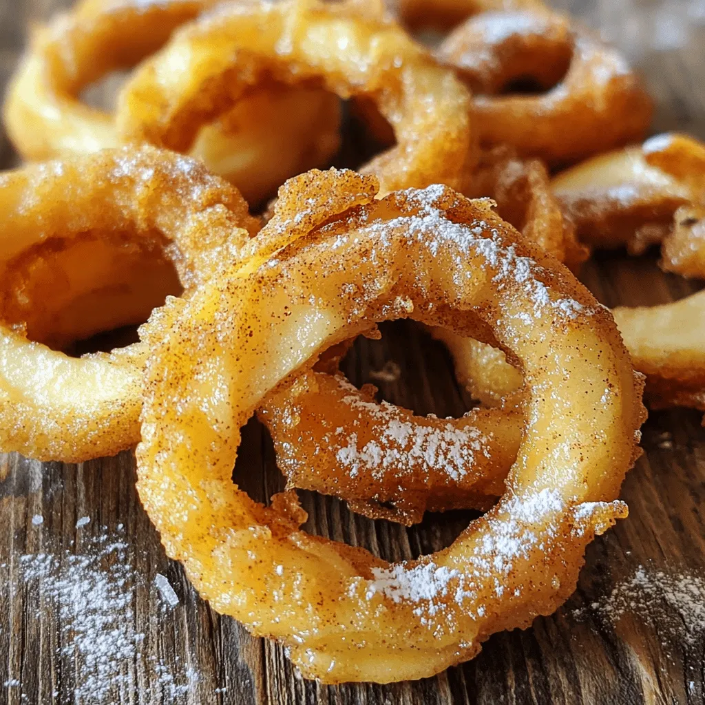 Fried Cinnamon Apple Rings Crispy and Delightful Snack