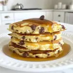 To make Cottage Cheese Chocolate Chip Pancakes, gather these simple ingredients: - 1 cup cottage cheese - 2 large eggs - 1 cup rolled oats - 1 teaspoon baking powder - 1 teaspoon vanilla extract - 1/2 teaspoon cinnamon - 1/4 teaspoon salt - 1/2 cup chocolate chips - 2 tablespoons maple syrup (for serving) - Butter or coconut oil (for cooking) Each ingredient plays a vital role in creating delicious pancakes. The cottage cheese adds protein and creaminess, while eggs bind everything together. Rolled oats give a nice texture, and baking powder helps them rise. Vanilla extract and cinnamon add warmth and flavor, while salt balances the sweetness. Chocolate chips make these pancakes a treat! Finally, maple syrup on top makes each bite even better. To make the batter, start by gathering your ingredients. You need cottage cheese, eggs, oats, baking powder, vanilla, cinnamon, and salt. Place all these into a blender. Blend them until the mixture is smooth and creamy. This step is key for light and fluffy pancakes. Once you have a smooth batter, gently fold in the chocolate chips. Use a spatula for this. Let the batter sit for about 5 minutes. This helps it thicken up a bit, making your pancakes even better. Now it’s time to cook! Take a non-stick skillet or griddle and heat it over medium heat. Add a small amount of butter or coconut oil to coat the skillet. This will help prevent sticking and give a nice flavor. For each pancake, pour about 1/4 cup of batter onto the skillet. Cook until you see bubbles forming on top, and the edges look set. This usually takes about 3-4 minutes. When the time is right, flip the pancakes. Cook the other side for 2-3 minutes until it turns golden brown. Keep an eye on them; you want them just right, not burnt! Once your pancakes are cooked, it’s time to serve! Stack them on a plate while they are warm. Drizzle some maple syrup on top for sweetness. If you want, you can add extra chocolate chips for more fun. Enjoy every bite of these tasty pancakes! To get the best pancakes, blend the batter well. Start by mixing the cottage cheese, eggs, oats, baking powder, vanilla extract, cinnamon, and salt. Blend until smooth. A smooth batter makes fluffy pancakes. Letting the batter sit is also key. After blending, allow it to rest for about 5 minutes. This helps the oats soak up some moisture. The result is a thicker and creamier batter. Getting the right heat on your skillet is crucial. Heat it over medium heat. If it’s too hot, your pancakes can burn. Test the heat by dropping a little batter on the skillet. If it sizzles, you’re ready! When it’s time to flip, wait for bubbles. Watch for bubbles forming on the surface. The edges should look set before flipping. Use a spatula to gently lift the pancake. Flip quickly but carefully to keep it intact. Cook until golden brown on both sides. {{image_2}} You can make these pancakes even better by adding fruit. Bananas or blueberries work well. Just mash the bananas or fold in the blueberries into the batter. They add sweetness and moisture. You might also try adding nuts or seeds. Chopped walnuts or chia seeds give a nice crunch. This adds healthy fats, too. Experiment with flavors you like. If you want a gluten-free option, swap rolled oats for gluten-free oats. They work just as well and keep the pancakes fluffy. For dairy-free, try using almond or soy yogurt instead of cottage cheese. You can also use plant-based milk to keep it creamy. These changes keep the taste great while fitting different diets. To keep your pancakes fresh, place them in an airtight container. They will stay good in the fridge for up to three days. If you want to keep them longer, freezing is the way to go. Just stack them with parchment paper between each pancake. This prevents them from sticking together. Then, put the stack in a freezer-safe bag. They can last for up to two months in the freezer. If you want to warm up the pancakes, the microwave works great. Place a few pancakes on a microwave-safe plate. Cover them with a damp paper towel. Heat for about 30 seconds, then check if they are warm. If not, heat for another 15 seconds. For a crispy outside, use a skillet. Heat a small amount of butter or oil over medium heat. Place the pancakes in the skillet and cook for about one minute on each side. This method gives you that delicious golden crisp. Yes, you can use different cheeses. Ricotta works well. It adds creaminess. Greek yogurt is a great choice too. It makes the pancakes light and fluffy. Both options give a nice twist to the recipe. Just remember, the texture may change a bit. To make these pancakes vegan, swap the eggs for flax eggs. Mix one tablespoon of flaxseed meal with three tablespoons of water. Let it sit until it thickens. For milk, use almond milk or oat milk. Both will keep the pancakes moist and tasty. You can serve these pancakes with many tasty sides. Fresh fruits like berries or bananas add color and flavor. A dollop of yogurt gives extra creaminess. You can also drizzle more maple syrup on top. For a fun twist, try adding crushed nuts for crunch. In this blog post, we explored how to make Cottage Cheese Chocolate Chip Pancakes. You learned about the key ingredients, the simple steps for making the batter, and cooking them to perfection. We shared tips to enhance texture and ideas for tasty variations. Don't forget the storage tips to keep leftovers fresh. Try making these pancakes today. You can enjoy them with many toppings and flavors. Your breakfast can be tasty and fun!
