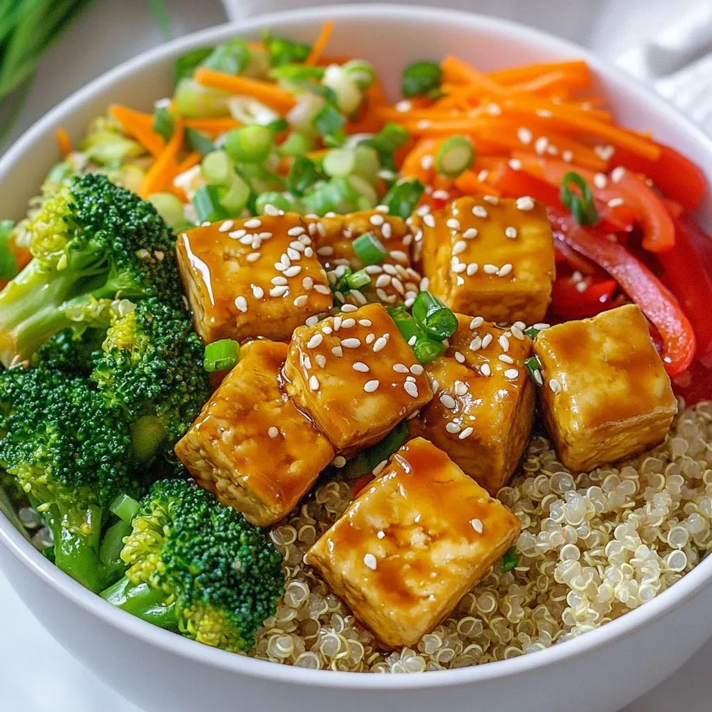 Teriyaki Tofu Buddha Bowl Flavorful Plant-Based Meal