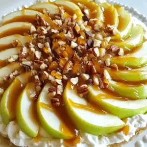 To make a creamy and delicious caramel apple dip, you need simple ingredients. Here&rsquo;s what you will need: - 4 medium-sized apples (Granny Smith or Honeycrisp) - 1 cup caramel sauce (store-bought or homemade) - &frac12; cup cream cheese, softened - &frac14; cup powdered sugar - 1 teaspoon vanilla extract - &frac14; teaspoon cinnamon - Optional toppings: chopped nuts, mini chocolate chips, or toffee bits These ingredients come together to create a fun and tasty treat. The apples provide crunch and freshness. The caramel sauce adds sweetness, while the cream cheese gives a rich and creamy flavor. You can customize this dip by adding your favorite toppings, like nuts or chocolate chips. This makes it a perfect snack for parties or family gatherings. {{ingredient_image_1}} To start, gather your ingredients. In a medium bowl, combine: - &frac12; cup cream cheese, softened - &frac14; cup powdered sugar - 1 teaspoon vanilla extract - &frac14; teaspoon cinnamon Beat these together with a mixer or a whisk. Keep mixing until the texture is smooth and creamy. This mix forms the base of your dip. Next, take your cream cheese mixture and spread it evenly on a serving platter. Use a spatula to create a nice layer. Once that's done, generously drizzle the caramel sauce over the cream cheese. You want to create a lovely marbled look. Now, let&rsquo;s make it pop! If you want, sprinkle chopped nuts on top. You could also add mini chocolate chips or toffee bits for extra sweetness. Arrange apple slices around the dip. This makes it easy for everyone to grab and enjoy. Serve right away or chill for up to 30 minutes to enhance the flavors. To get a creamy consistency, start with softened cream cheese. Beat it well with powdered sugar and vanilla. This helps it blend smoothly. If it feels too thick, add a splash of milk. Mix again until it&rsquo;s nice and creamy. For the caramel drizzle, warm it slightly before using. This makes it easier to pour over the dip. Drizzle in a zigzag pattern for a pretty look. You can also swirl it into the cream cheese for a marbled effect. Pair this dip with other fresh fruits too. Sliced pears or bananas work great. You can also use pretzels for a salty crunch. For serving, use a shallow dish or platter. This lets everyone reach the dip easily. You can even use small bowls for each fruit type. It makes the table look nice and organized. Store leftover dip in an airtight container. It stays fresh in the fridge for up to three days. Just make sure to cover it well. If you chill the dip, let it sit for about 30 minutes. This helps the flavors mix together. Enjoy it cold or at room temperature! Pro Tips Choose the Right Apples: For the best flavor and texture, use a mix of tart and sweet apples like Granny Smith and Honeycrisp. Make Your Own Caramel: If you have time, homemade caramel sauce can elevate the dish with a richer flavor compared to store-bought options. Chill Before Serving: Allowing the dish to chill for about 30 minutes will help the flavors meld together, enhancing the overall taste. Customize Your Toppings: Experiment with different nuts, mini chocolate chips, or toffee bits to create a unique flavor combination that suits your taste. {{image_2}} You can use more fruits with caramel dip. Sliced pears and bananas taste great. Berries like strawberries and raspberries also work well. Seasonal fruits add fun twists too. In fall, try adding slices of fresh figs. In summer, peaches and nectarines bring a juicy bite. To change the flavor, add spices or extracts. A pinch of nutmeg or a dash of ginger can boost the taste. You can also stir in some cocoa powder for a chocolate twist. If you love toffee, sprinkle toffee bits into the dip. This adds a sweet crunch. For low-sugar options, look for sugar-free caramel sauce. You can also use Greek yogurt instead of cream cheese. This keeps things creamy with less fat. For a vegan version, swap the cream cheese for cashew cream. It&rsquo;s rich and tasty while being plant-based! Each serving of caramel apple dip has about 150 calories. This dip is rich due to cream cheese and caramel. Here&rsquo;s a look at the macronutrients: - Fat: 8g - Carbohydrates: 20g - Protein: 2g You can make small changes to lower the calories. Here are a few swaps: - Use Greek yogurt instead of cream cheese for less fat. - Choose sugar-free caramel sauce to cut down on sugar. - Add less powdered sugar for sweetness without extra calories. These swaps can help keep the dip tasty while making it lighter. For gatherings, I suggest serving about 1/4 cup of dip per person. This amount lets everyone enjoy without overdoing it. If you have a crowd, you can easily double or triple the recipe. Each batch serves about 8 people. Adjust the number of apples and cream cheese as needed. To keep your dip fresh, store it in an airtight container. This helps prevent it from drying out. You can keep it in the fridge for up to three days. Make sure to cover it tightly. If you see any liquid, just give it a stir before serving again. Yes, you can make this dip a day ahead. Prepare the cream cheese mixture and store it in the fridge. Add the caramel sauce and toppings right before you serve. This keeps everything fresh. Your guests will love the taste! I recommend using Granny Smith or Honeycrisp apples. Granny Smith adds a nice tartness to balance the sweet caramel. Honeycrisp gives a sweet crunch. Both types hold up well and taste great with the dip. You can even mix them for fun flavor combinations! This blog post covered a delicious caramel apple dip recipe. We explored the key ingredients, step-by-step instructions, and tips to enhance your dip. You learned about variations to cater to different tastes and dietary needs. Remember, you can customize the dip and make it your own. So, gather your friends and enjoy this tasty treat. Don&rsquo;t forget to share your creations!