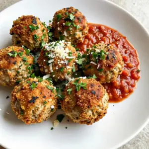 To make garlic herb chicken meatballs, gather these items: - 1 lb ground chicken - 1/2 cup breadcrumbs - 1/4 cup grated Parmesan cheese - 1/4 cup fresh parsley, chopped - 2 cloves garlic, minced - 1 teaspoon dried oregano - 1 teaspoon dried thyme - 1/2 teaspoon salt - 1/4 teaspoon black pepper - 1 large egg - 2 tablespoons olive oil for frying - Marinara sauce for serving (optional) When cooking, using fresh and high-quality ingredients matters. Fresh parsley adds a bright flavor. Use real Parmesan cheese for richness. Choose good ground chicken with a bit of fat for moisture. Fresh garlic gives a strong taste, while dried herbs need to be fragrant. Always check the expiration dates on your spices. You can easily swap out some ingredients. If you have gluten issues, use gluten-free breadcrumbs. For a dairy-free option, skip the cheese or use a vegan substitute. If you want a leaner meat, ground turkey works well. Always adjust spices to fit your taste. {{ingredient_image_1}} Start by gathering your ingredients. You will need ground chicken, breadcrumbs, Parmesan cheese, parsley, garlic, oregano, thyme, salt, pepper, and an egg. In a large bowl, add the ground chicken. Next, sprinkle in the breadcrumbs and Parmesan cheese. Chop the parsley and add it in. Then, mince the garlic and mix it into the bowl. Add the oregano, thyme, salt, and pepper. Finally, crack the egg into the mixture. Use your hands to mix everything until it is well blended. This step is key for great flavor. Once your chicken mixture is ready, it's time to shape the meatballs. Take a small amount of the mixture in your hands. Roll it into a ball about one inch wide. Repeat this process until all the mixture is shaped into meatballs. This step can be fun! You can make them bigger or smaller if you like, but keep them even in size for even cooking. Now, heat a large skillet over medium heat. Add olive oil to the pan and let it warm up. Once the oil is hot, add the meatballs in batches. Do not overcrowd the skillet. This helps them cook evenly. Cook the meatballs for 6 to 8 minutes. Turn them occasionally to get a nice golden brown color. When they are cooked through, you can remove them from the skillet. If you want, let them drain on paper towels. You can serve them with marinara sauce for dipping or on top of spaghetti. Enjoy your flavorful dinner! You can cook these meatballs in different ways. Baking is a great option. Preheat your oven to 400&deg;F. Place the meatballs on a baking sheet lined with parchment paper. Bake for 20-25 minutes. This method makes them crispy outside and tender inside. Grilling also works well. Use skewers to hold the meatballs. Grill them for about 10-12 minutes, turning often. This adds a nice smoky flavor. To keep your meatballs moist, do not overmix the chicken. Just blend the ingredients until combined. Adding breadcrumbs helps too. They soak up moisture and keep meatballs soft. Use fresh parsley and garlic for flavor. These ingredients also hold moisture. Lastly, avoid cooking them too long. Check for doneness after 6-8 minutes. Having the right tools makes cooking easier. Here are some must-haves: - Large mixing bowl: For combining ingredients. - Skillet: A non-stick skillet works best for frying. - Spatula: Use this to flip the meatballs gently. - Baking sheet: If you choose to bake, you need one. - Meat thermometer: This helps check if the meatballs are done. These tools help you create perfect garlic herb chicken meatballs every time! Pro Tips Keep It Moist: To ensure your chicken meatballs remain juicy, avoid overmixing the meat mixture and handle it gently when forming the balls. Flavor Boost: For an extra kick, consider adding red pepper flakes or a splash of lemon juice to the mixture for added depth of flavor. Cook Evenly: Make sure your meatballs are uniform in size to ensure they cook evenly. A standard cookie scoop can help with this. Batch Cooking: These meatballs freeze well. After cooking, let them cool and freeze in a single layer before transferring to a freezer bag for easy meal prep. {{image_2}} You can change the flavor of your meatballs by adding herbs and spices. For a zesty kick, try adding fresh basil or rosemary. These herbs can brighten up the taste. If you love heat, a pinch of red pepper flakes works well. Just remember to start small; you can always add more if you want. Mixing in spices like paprika or cumin can give your meatballs a unique twist. Experiment with what you like! Veggies can make your meatballs even better. Finely chopped spinach or zucchini adds moisture and nutrients. Grated carrots can also sweeten the mix. You can sneak in more fiber this way. Just be sure to squeeze out extra moisture from the veggies. This step helps keep your meatballs firm. Adding vegetables makes the meal colorful and healthy. If you want to switch up the protein, ground turkey or beef works great, too. Turkey gives a lighter taste, while beef adds richness. You can use the same amount, just like with chicken. Each option has its own flavor, so choose what you love. This flexibility allows you to cater to different dietary needs. Remember to adjust cooking times if you use a different kind of meat. To store leftover meatballs, let them cool first. Place them in an airtight container. You can keep them in the fridge for up to three days. Make sure to label the container with the date. If you want to keep them longer, consider freezing. To freeze your garlic herb chicken meatballs, first cool them completely. Then, arrange them in a single layer on a baking sheet. Freeze them for about one hour until firm. After that, transfer the meatballs to a freezer-safe bag. Remove as much air as you can before sealing. You can freeze them for up to three months. Reheating meatballs is easy. You can use the microwave or the oven. For the microwave, place meatballs on a plate and cover with a damp paper towel. Heat for 1-2 minutes until warm. For the oven, preheat to 350&deg;F. Place meatballs on a baking sheet and heat for 10-15 minutes. Serve them with marinara sauce for extra flavor. Yes, you can use ground turkey instead of chicken. Ground turkey has a similar texture. It will also soak up the garlic and herbs well. Just make sure to check the cooking time. Ground turkey may cook a bit differently than chicken. You can make meatballs ahead of time easily. First, prepare the meatballs as the recipe says. After shaping them, place them on a baking sheet. Freeze the meatballs for about one hour. Once firm, transfer them to a bag. You can store them in the freezer for up to three months. When you're ready, cook them from frozen, adding a few more minutes to the cooking time. There are many great sides for garlic herb meatballs. Some tasty options include: - Spaghetti with marinara sauce - A fresh green salad - Garlic bread - Steamed vegetables - Mashed potatoes These sides will complement the flavors of the meatballs well. Choose what you like best! This post covered everything you need for delicious garlic herb meatballs. We looked at the best ingredients, key cooking steps, and useful tips. You can even explore fun variations and smart storage options. Remember, these meatballs can fit various diets and preferences. Your cooking journey can be simple, tasty, and satisfying. Enjoy these meatballs with your favorite sides and make mealtime fun!