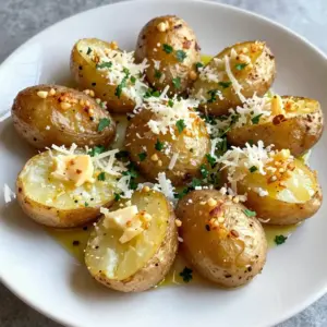 - 2 pounds baby potatoes - 4 cloves garlic, minced - 1/2 cup grated Parmesan cheese - 1/4 cup unsalted butter, melted - 1/4 cup heavy cream - Salt and pepper to taste - Fresh parsley, chopped (for garnish) - Olive oil (for drizzling) These main ingredients create a tasty dish. Baby potatoes are perfect for smashing. They have a creamy texture when cooked. Garlic adds a bold flavor, while Parmesan gives richness. Butter and heavy cream make the dish creamy and smooth. Salt and pepper enhance all the flavors. Fresh parsley adds color and a touch of freshness. A drizzle of olive oil helps achieve that crispy top. - Chopped green onions - Bacon bits - Sour cream - Additional cheese varieties (like cheddar or feta) Feel free to get creative! Chopped green onions add a mild onion flavor. Bacon bits bring a smoky crunch. A dollop of sour cream adds creaminess and tang. Mixing in different cheeses can give a whole new taste. - Use Yukon Gold potatoes instead of baby potatoes for a different texture. - Swap heavy cream with milk for a lighter version. - If you're out of Parmesan, try Pecorino Romano for a sharper taste. - Use vegan butter and cheese for a plant-based option. These substitutions can help if you have dietary needs or don&rsquo;t have specific ingredients. The key is to keep the flavors balanced. {{ingredient_image_1}} Start by washing the baby potatoes well. You want them clean and free of dirt. Next, place the potatoes in a large pot. Cover them with cold water and add a good pinch of salt. Bring the water to a boil. Cook the potatoes for about 15 to 20 minutes. They should become fork-tender. Once they are done, drain the potatoes and let them cool for a few minutes. While the potatoes cool, let&rsquo;s prepare the garlic Parmesan mixture. In a small bowl, combine melted butter and minced garlic. Then, stir in the heavy cream and grated Parmesan cheese. Add salt and pepper to taste. Mix until everything is well combined. This mixture gives the potatoes a rich and creamy flavor. Now it&rsquo;s time to smash and roast the potatoes. Preheat your oven to 425&deg;F (220&deg;C). On a large baking sheet lined with parchment paper, place the cooled potatoes. Use a potato masher or fork to gently smash each potato to about 1/2 inch thick. Spoon the garlic-Parmesan mixture over each smashed potato. Drizzle a little olive oil on top for that perfect crisp. Roast them in the preheated oven for 20 to 25 minutes. You want the tops to turn golden and crispy. Once done, take them out and sprinkle with freshly chopped parsley. Enjoy your tasty side dish! To achieve crispy edges on your smashed potatoes, follow these steps: - Use Baby Potatoes: Their small size helps them roast evenly. - Smash Gently: Press down just enough to flatten, but not too much. - Drizzle Olive Oil: A light drizzle before roasting adds crispiness. - High Oven Temp: Roasting at 425&deg;F (220&deg;C) makes the edges golden. - Don&rsquo;t Crowd the Pan: Give each potato space to breathe and crisp up. Seasoning can make or break your dish. Here are a few tips: - Salt the Water: Add a good amount of salt when boiling potatoes. - Garlic Infusion: Mix minced garlic in butter for a strong flavor boost. - Taste as You Go: Always taste your garlic-Parmesan mixture before spooning it on. - Fresh Herbs: Add fresh parsley after baking for a bright flavor. - Cheese Choice: Use high-quality Parmesan for the best taste. Having the right tools makes cooking easier and more fun: - Potato Masher: A good masher helps you get the perfect smash. - Baking Sheet: Use a large, sturdy baking sheet for even roasting. - Parchment Paper: This prevents sticking and makes cleanup a breeze. - Mixing Bowls: Use different sizes for mixing ingredients easily. - Measuring Cups and Spoons: Ensure you get the right amounts for flavor. Pro Tips Choose the Right Potatoes: For the best texture, opt for waxy potatoes like baby Yukon Golds or red potatoes, as they hold their shape well when smashed. Don&rsquo;t Overcook: Keep an eye on the cooking time; overcooked potatoes can become mushy and lose their structure when smashed. Mix It Up: Feel free to customize the garlic-Parmesan mixture by adding herbs such as thyme or rosemary for an extra flavor boost. Let Them Rest: Allow the smashed potatoes to rest for a few minutes before serving to let the flavors meld together beautifully. {{image_2}} You can change up the cheese for more flavor. Instead of Parmesan, try cheddar. It offers a rich and sharp taste. Gouda gives a nice creamy touch, while feta adds a salty zing. You could even mix them for a cheesy blend. Each cheese brings a unique taste, making your dish fun and new. Fresh herbs can boost the taste of your smashed potatoes. Try adding rosemary for a woodsy flavor. Thyme works well too, giving a light, fresh note. Chives add a mild onion taste that pairs nicely with cheese. You can also use basil for a sweet twist. Experiment with these herbs to find your favorite mix. Making this dish vegan is easy! Just swap the butter with olive oil and use nutritional yeast in place of cheese. For a gluten-free option, this recipe is already safe as it doesn&rsquo;t use any gluten. These modifications still keep the dish tasty and enjoyable for everyone. You can store leftover smashed potatoes in an airtight container. Let them cool first. Place them in the fridge for up to three days. Make sure to keep them sealed well to avoid drying out. Reheat your smashed potatoes in the oven for the best flavor. Preheat the oven to 350&deg;F (175&deg;C). Spread the potatoes on a baking sheet. Cover them with foil to keep moisture in. Heat for about 15-20 minutes, or until warmed through. You can also use a microwave, but they may not get crispy. To freeze smashed potatoes, first cool them completely. Place them in a freezer-safe bag. Remove as much air as possible before sealing. They can last up to three months in the freezer. When ready to eat, thaw them overnight in the fridge and then reheat. Yes, you can use other types of potatoes. While baby potatoes are great, you can try Yukon Gold or red potatoes. They have a nice flavor and texture. Just keep the cooking time similar. Fork-tender potatoes will still give you the best results. To make these potatoes ahead, cook and smash them as the recipe states. After that, cover them and store in the fridge for up to 24 hours. When you are ready to serve, just add the garlic-Parmesan mixture and roast. This way, you save time on busy days. These potatoes pair well with many dishes. Try them with grilled chicken or steak. They also go great with roasted veggies or a fresh salad. You can even serve them with a rich mushroom sauce for a fun twist. Smashed potatoes are easy and fun to make. We covered the main ingredients, optional add-ins, and substitutions. You learned how to prepare, mix, and roast them for the best taste. Tips for crispy edges and great seasoning were shared. Plus, variations for cheese, herbs, and dietary needs make this dish flexible. Finally, we talked about storing leftovers and answers to common questions. Now, you have all you need to make delicious Garlic Parmesan Smashed Potatoes at home. Enjoy your cooking!